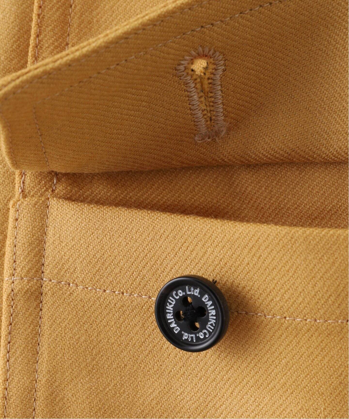 DAIRIKU  デッキディテールウールスラックス　白 DAIRIKU デッキディテールウールスラックス白