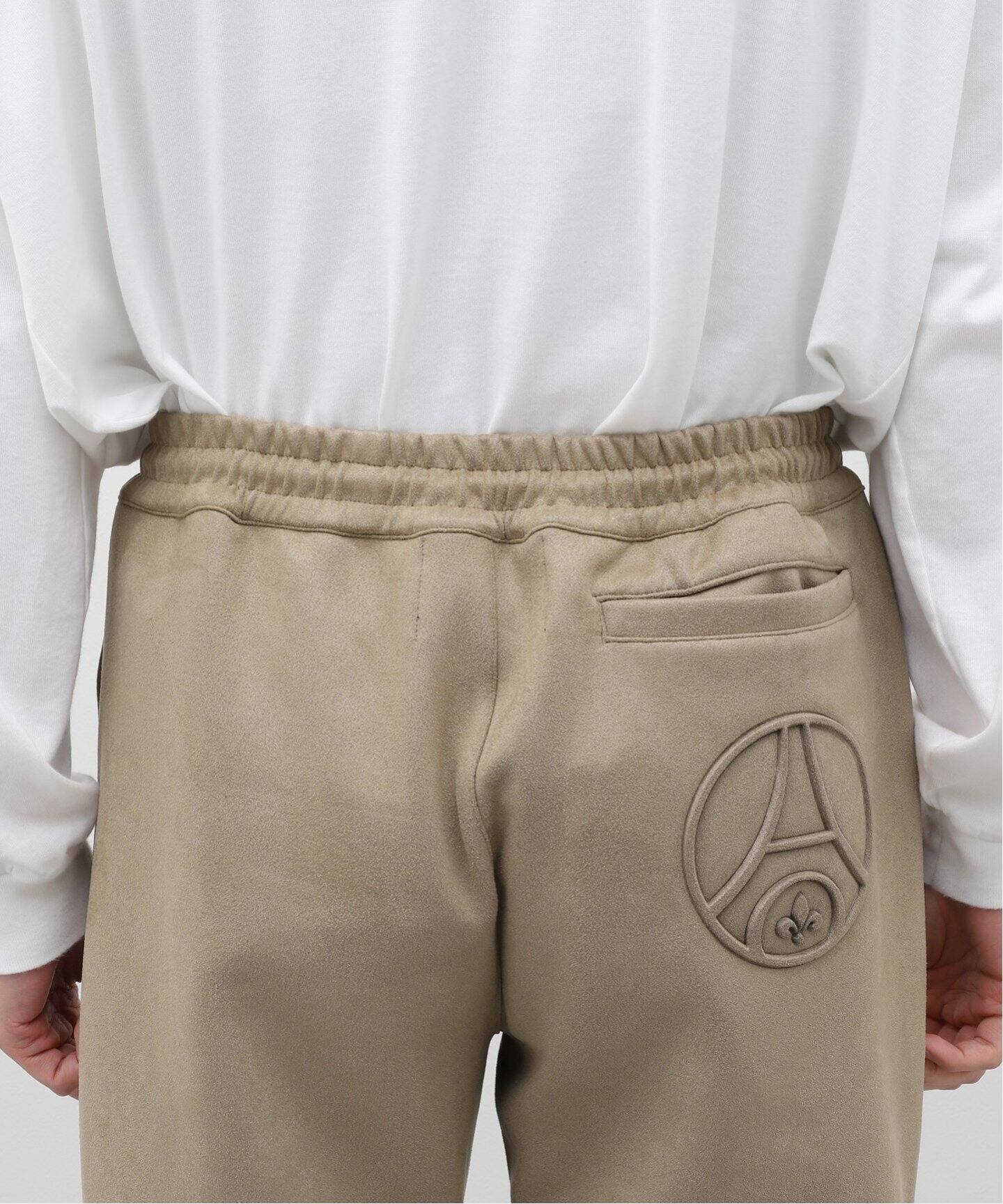 【Paris Saint-Germain】フェイクスウェード パンツ スウェットパンツ ジャージ 「Paris Saint-Germain」フェイク