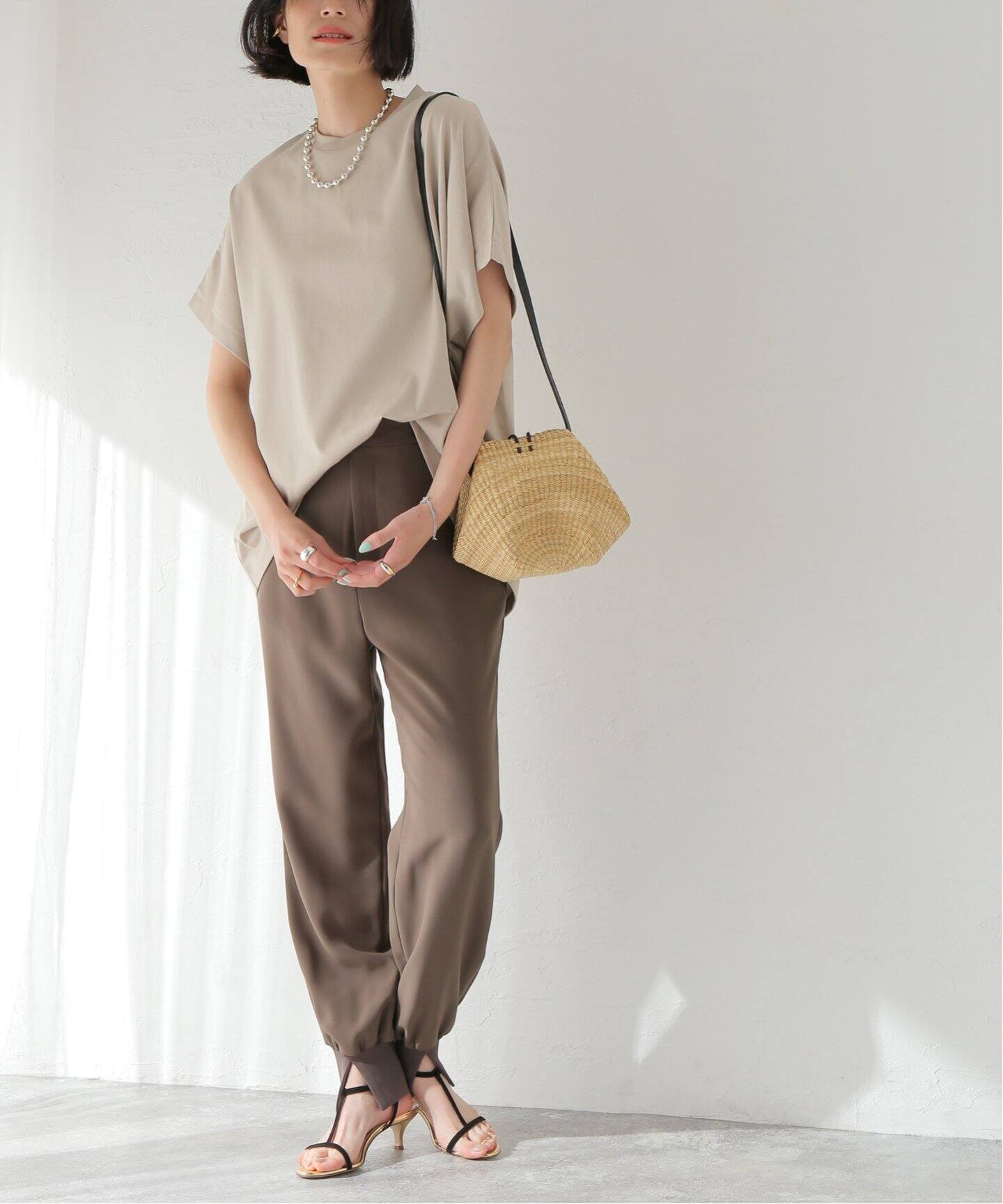 追加2》ウォッシャブルツイル裾リブパンツ（その他パンツ  