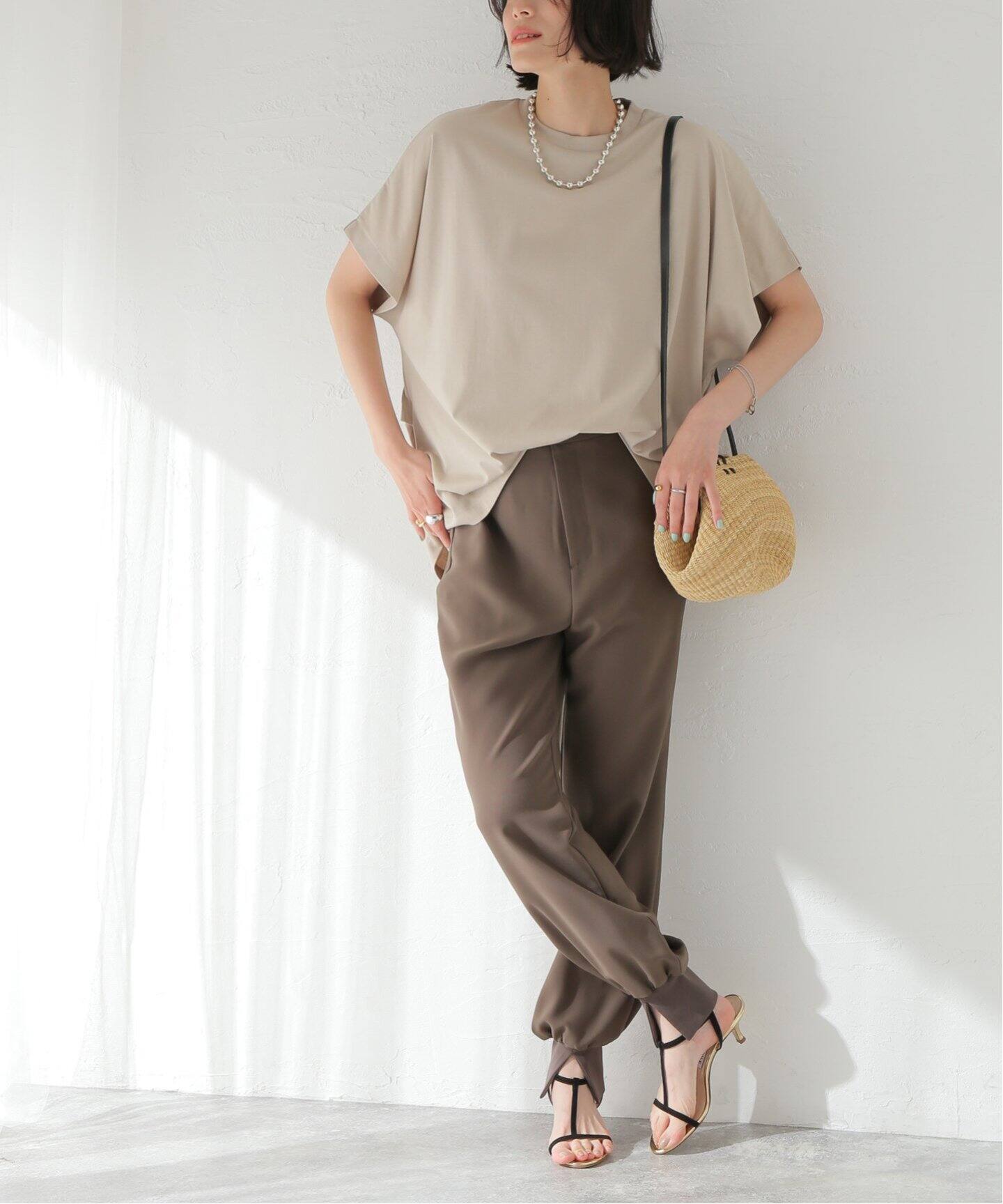 追加2》ウォッシャブルツイル裾リブパンツ（その他パンツ  