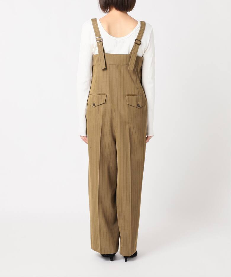 クリアツイルハイウエストサロペットパンツ（サロペット 