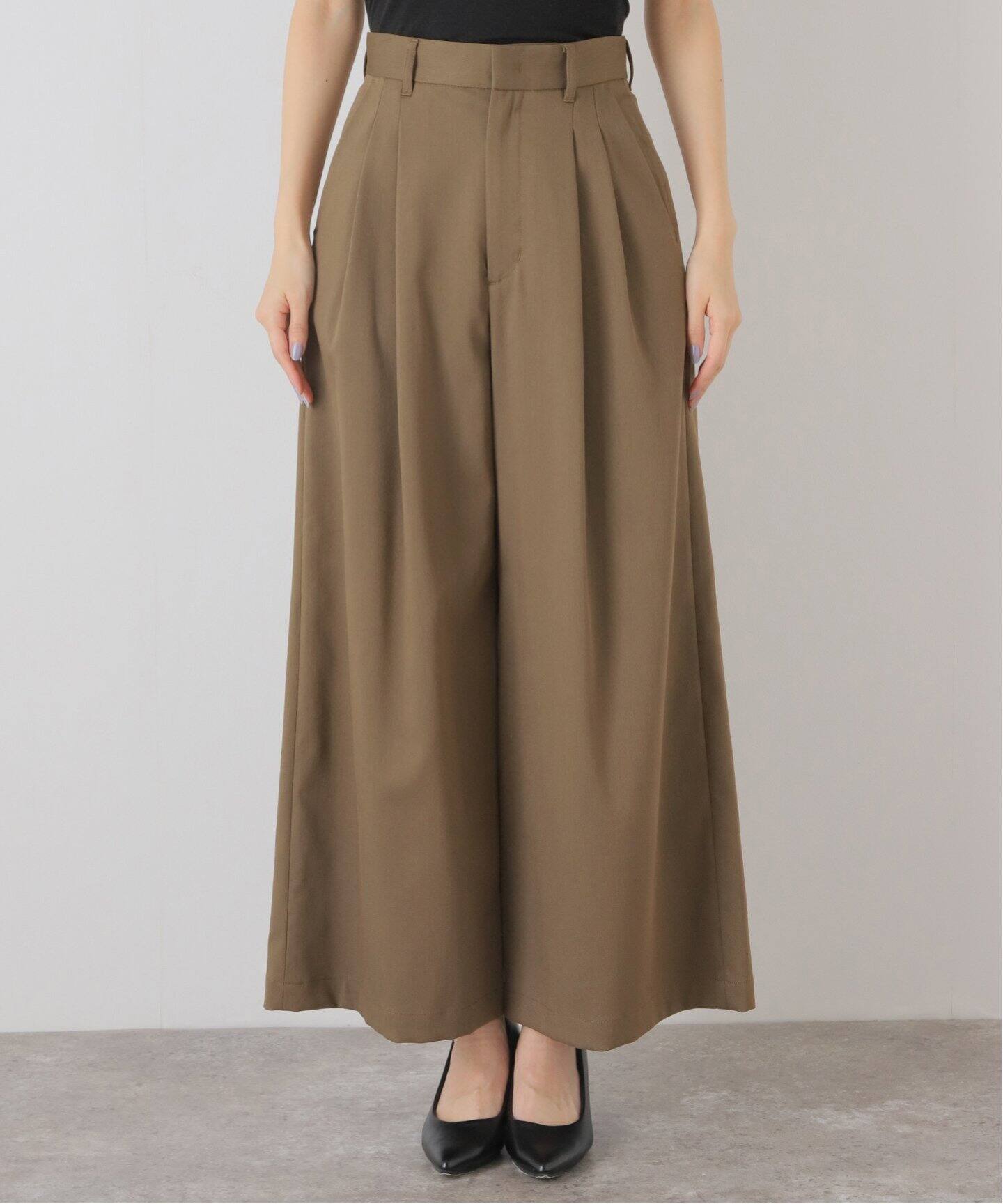 シャンブレーツイルタックワイドパンツ（スラックス）｜JOURNAL  