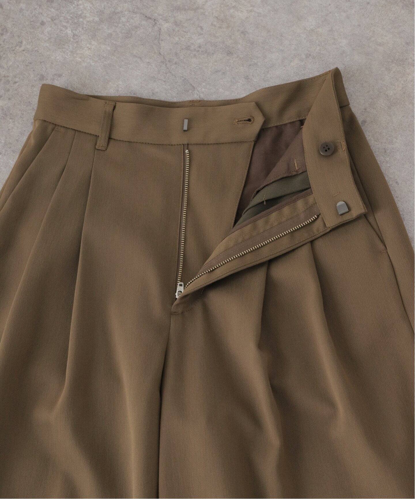 シャンブレーツイルタックワイドパンツ（スラックス）｜JOURNAL  