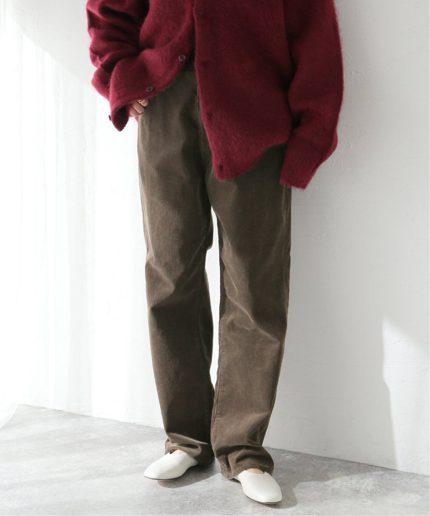 LENO/リノ】CORDUROY HIGH WAIST PANTS：パンツ（その他パンツ 