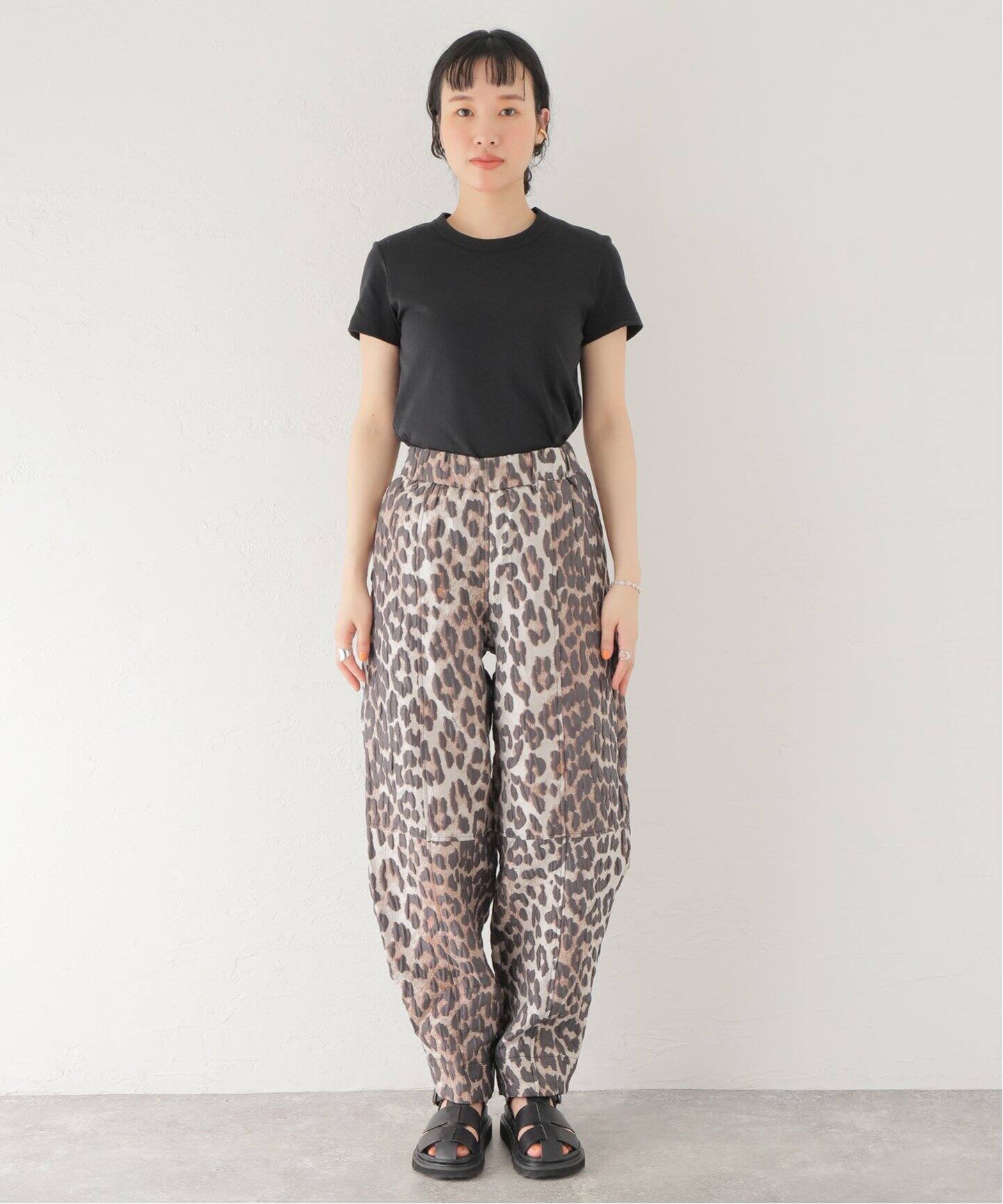 GANNI / ガニー】 3D Jacquard Elasticated Curve Pant：パンツ 