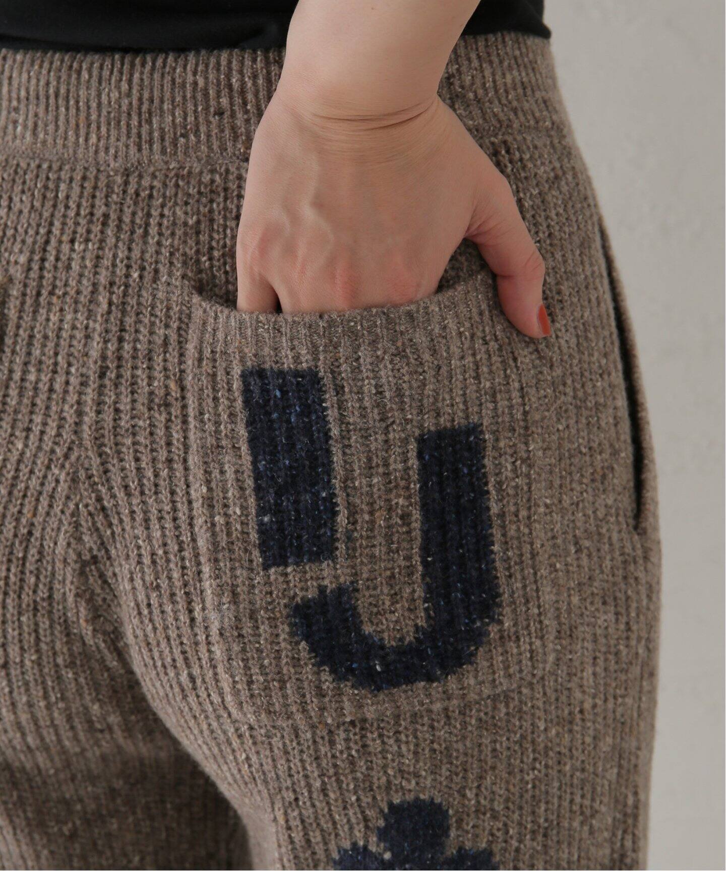 irojikake/イロジカケ】 WEEKEND KNIT PANTS：ニットパンツ 