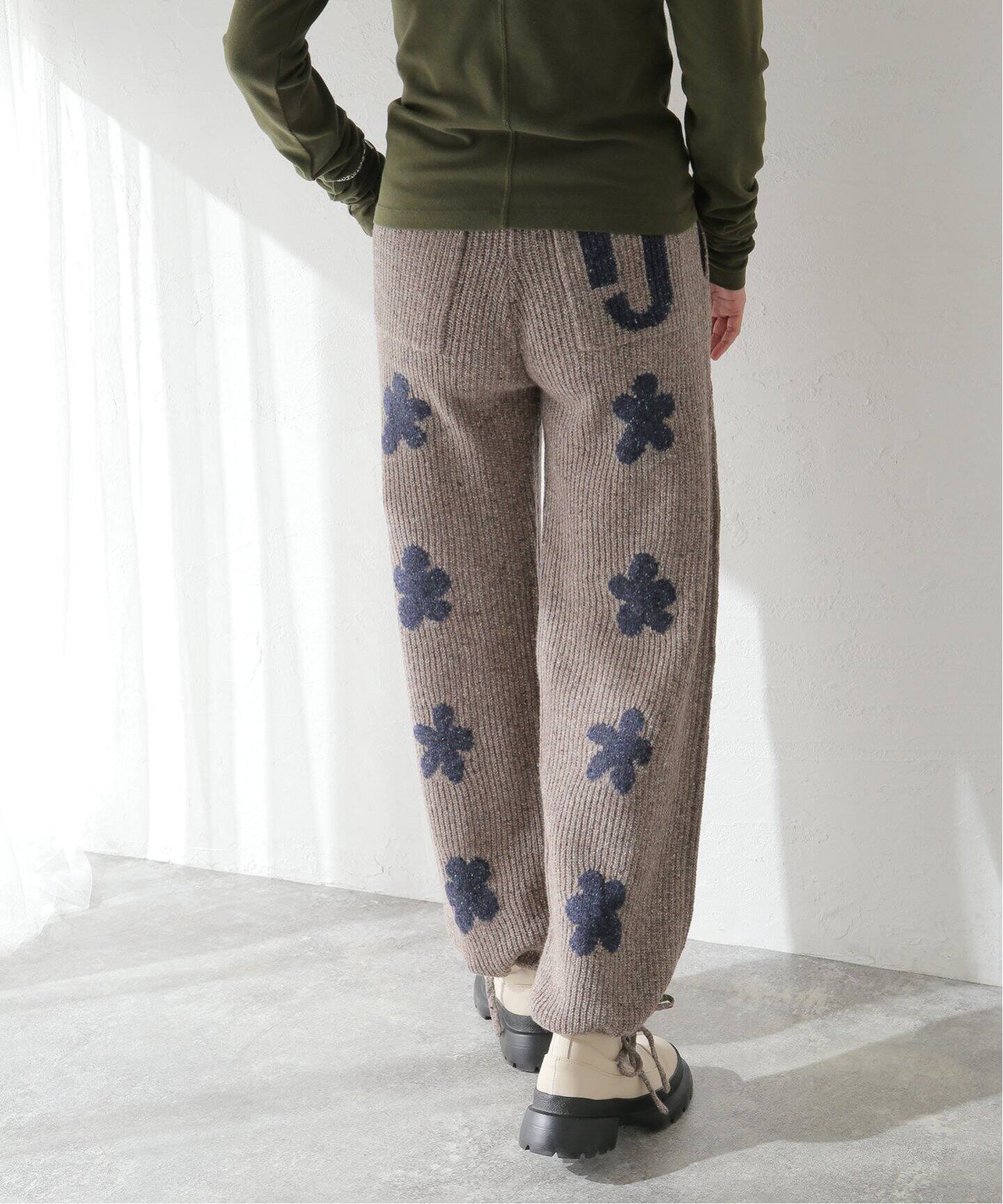 irojikake/イロジカケ】 WEEKEND KNIT PANTS：ニットパンツ 