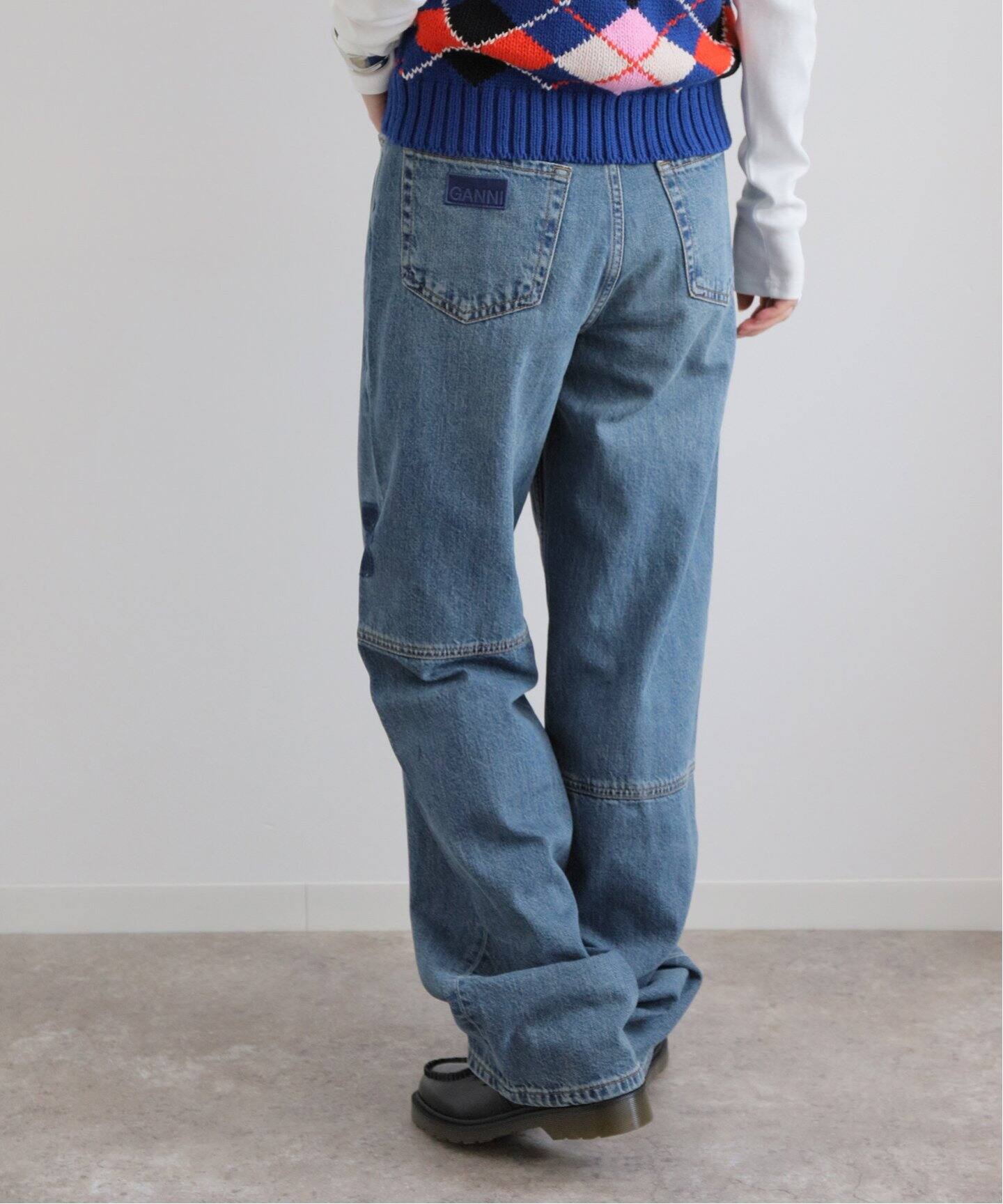 GANNI / ガニー】 Patch Denim Izey：デニム（デニムパンツ・ジーンズ 