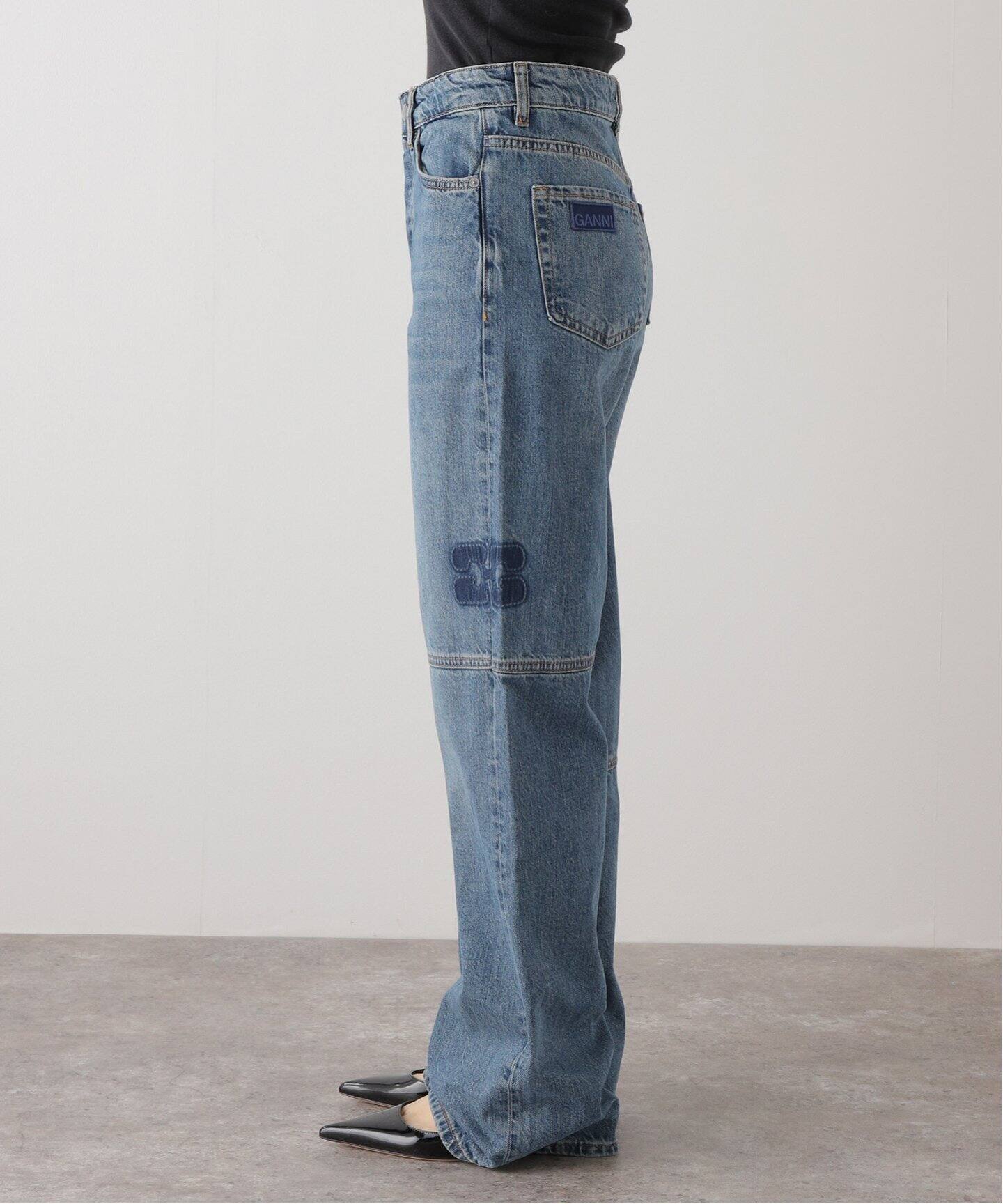 GANNI / ガニー】 Patch Denim Izey：デニム（デニムパンツ・ジーンズ 