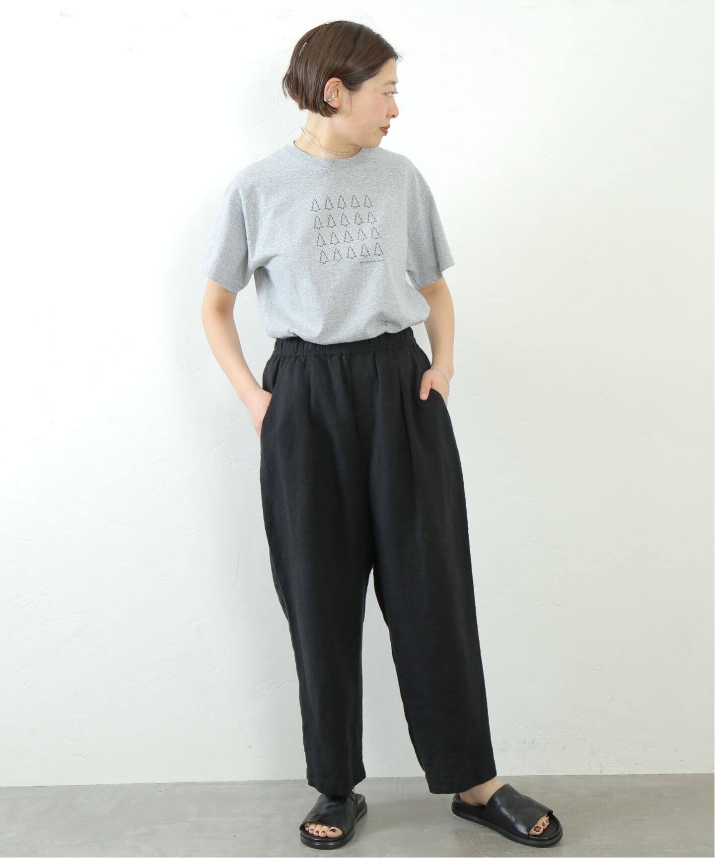 ベルギーリネンツイル テーパーパンツ（その他パンツ）｜journal  