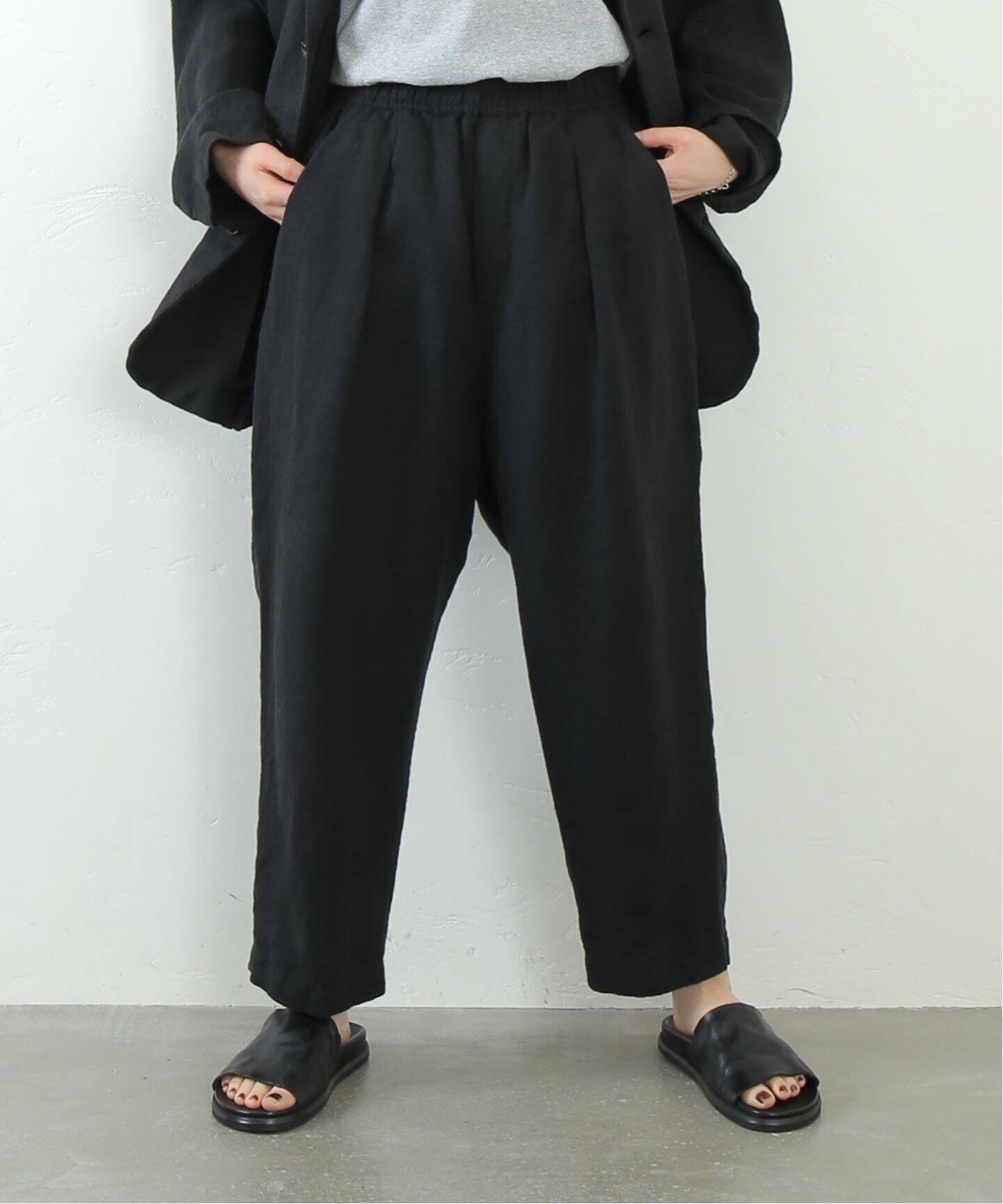 ベルギーリネンツイル テーパーパンツ（その他パンツ）｜journal  