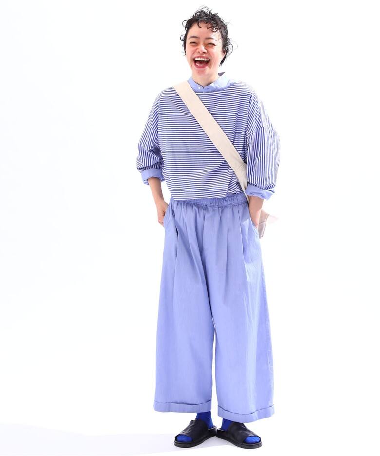 ストライプ タックイージーパンツ（その他パンツ）｜journal standard 
