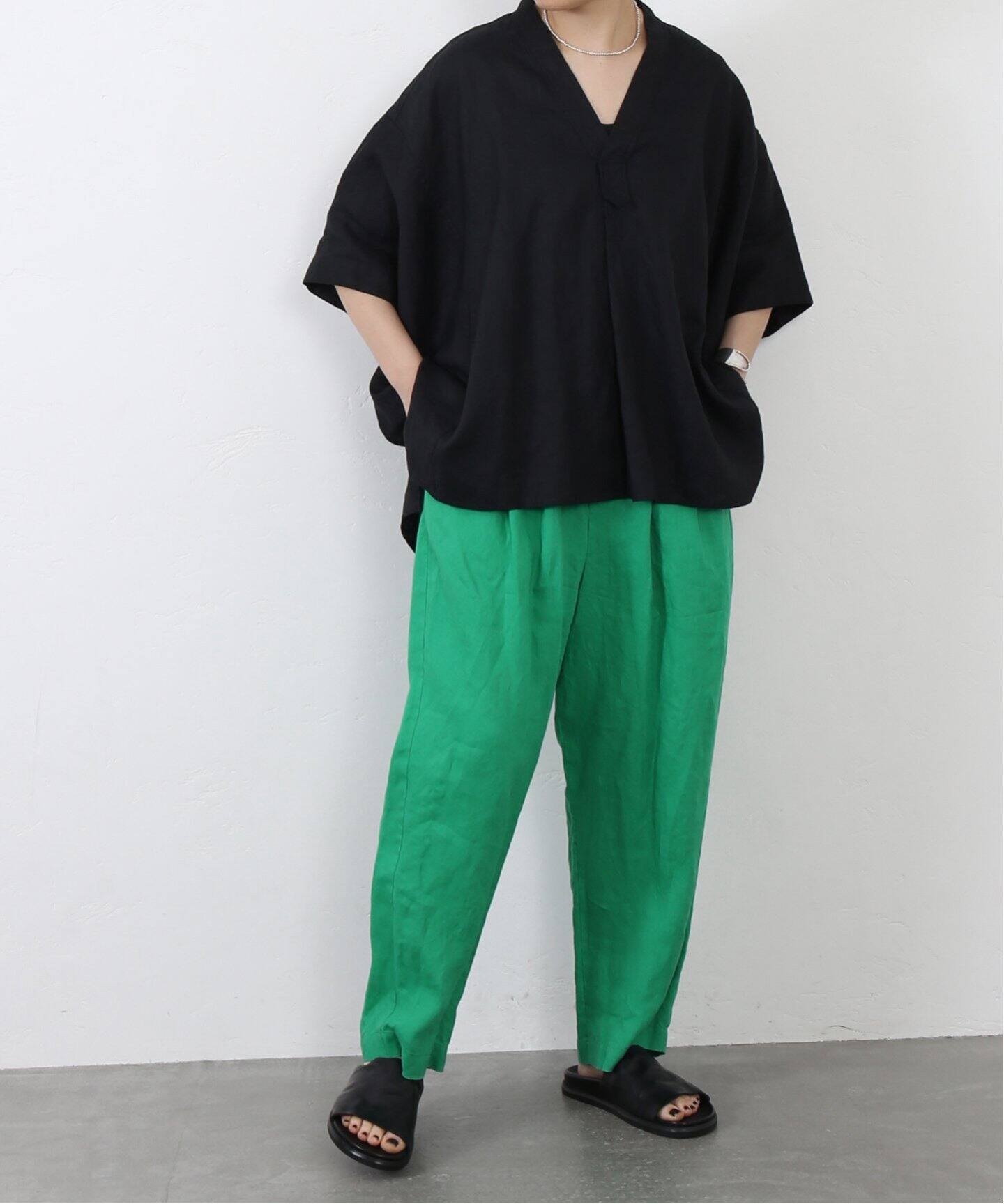 40リネンワッシャー イージーパンツ（その他パンツ）｜journal  