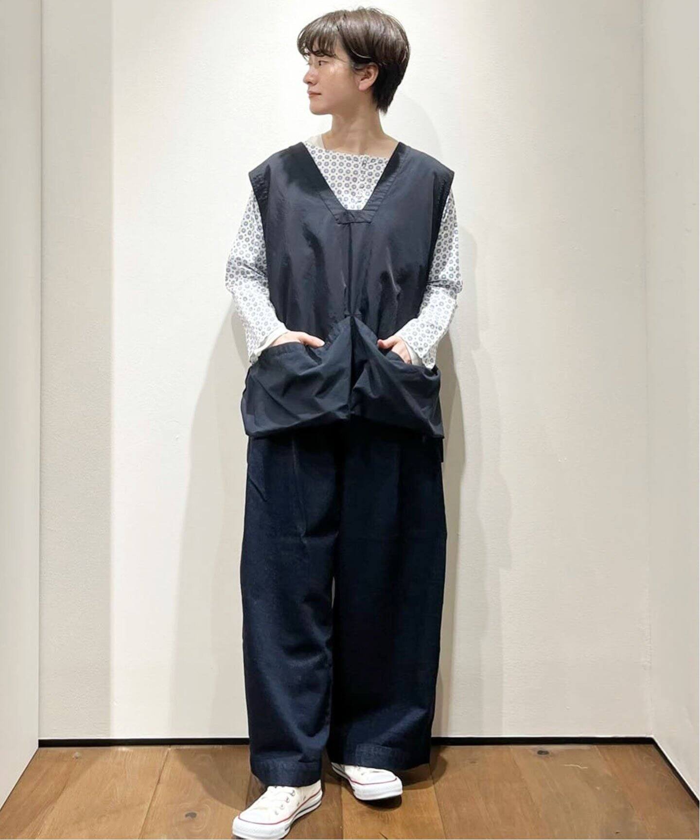 11OZオールドデニムサイドタックパンツ（デニムパンツ・ジーンズ 