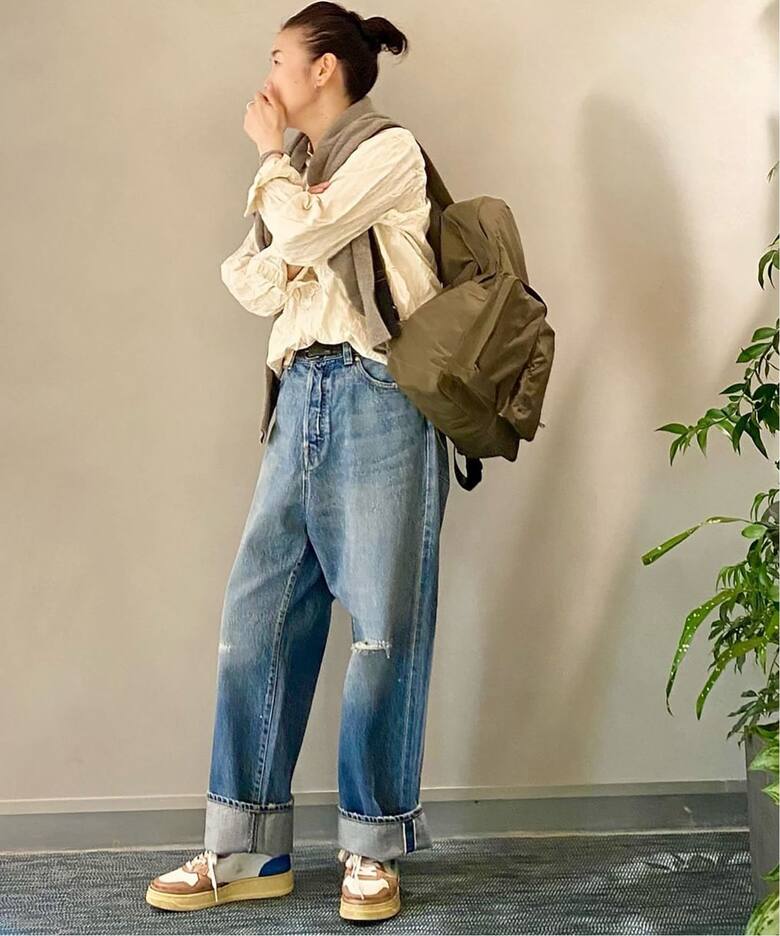 13OZデニム ripped jeans（デニムパンツ・ジーンズ）｜journal 