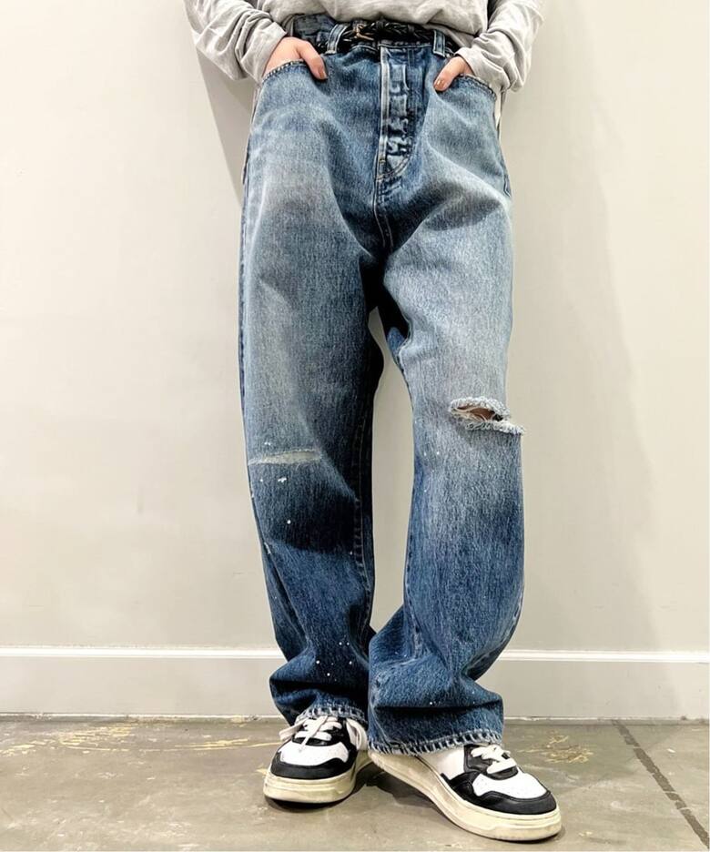 13OZデニム ripped jeans（デニムパンツ・ジーンズ）｜journal 