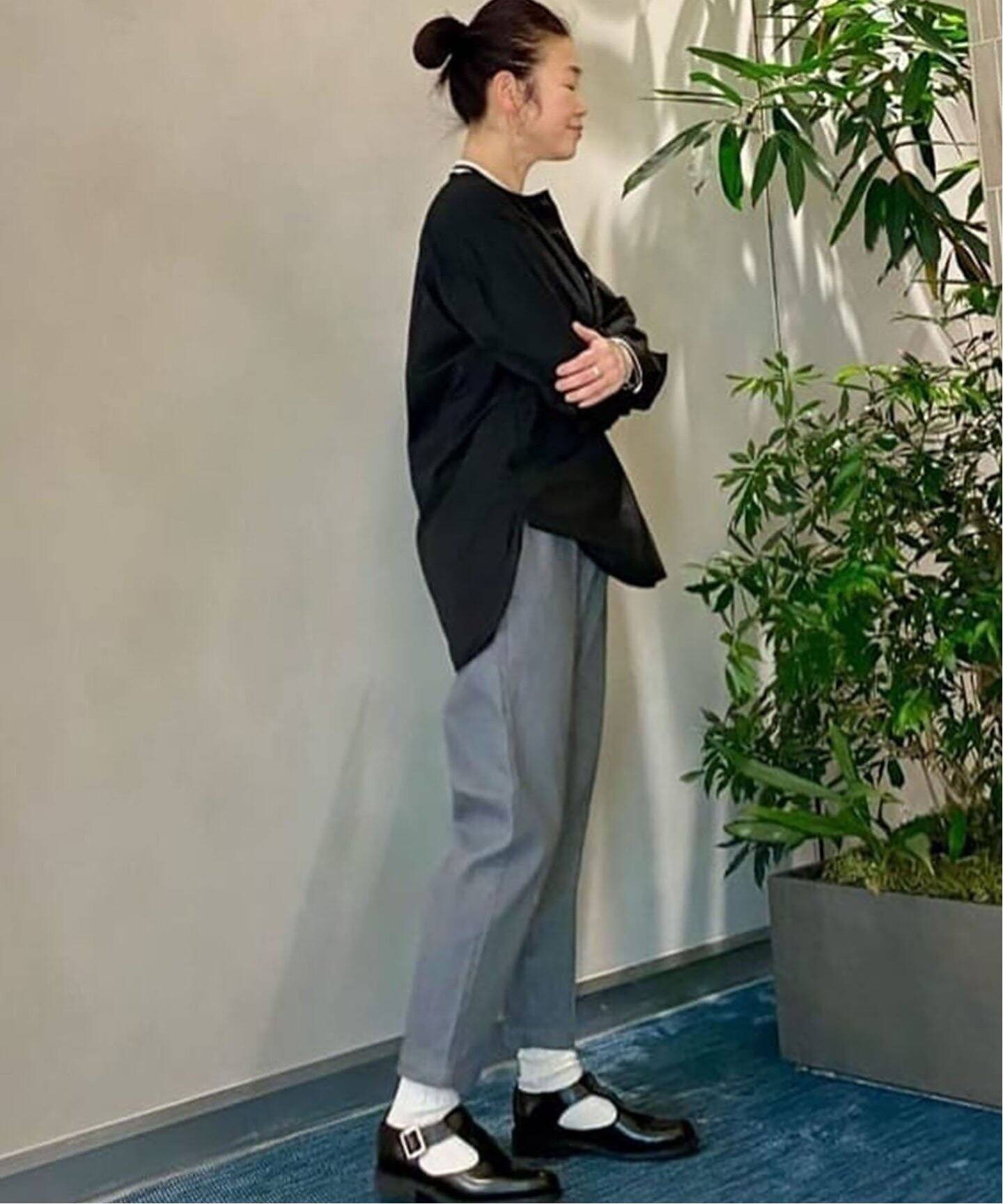 9OZストレッチデニムサルエルパンツ（デニムパンツ・ジーンズ 