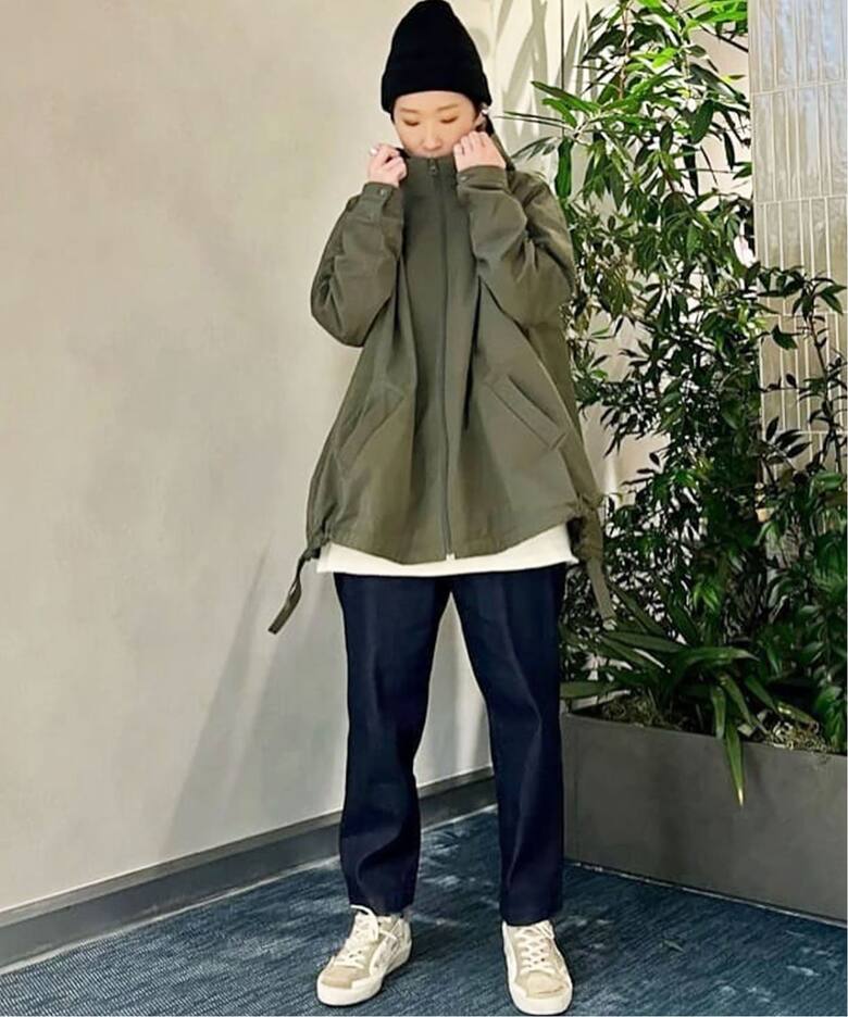 9OZストレッチデニムサルエルパンツ（デニムパンツ・ジーンズ 