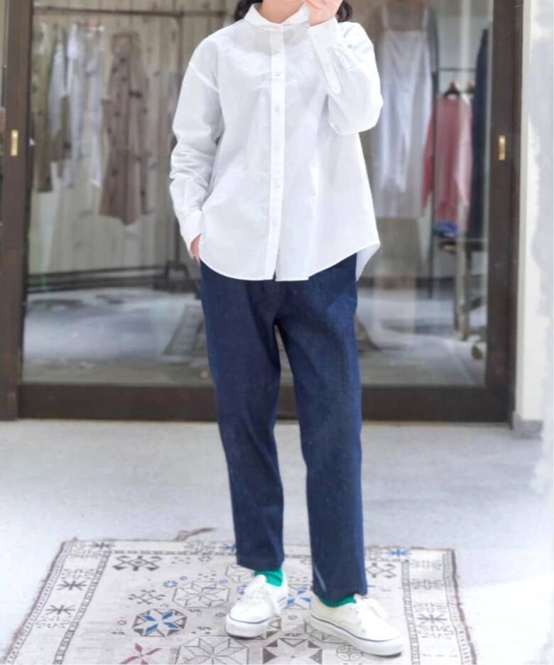 9OZストレッチデニムサルエルパンツ（デニムパンツ・ジーンズ 
