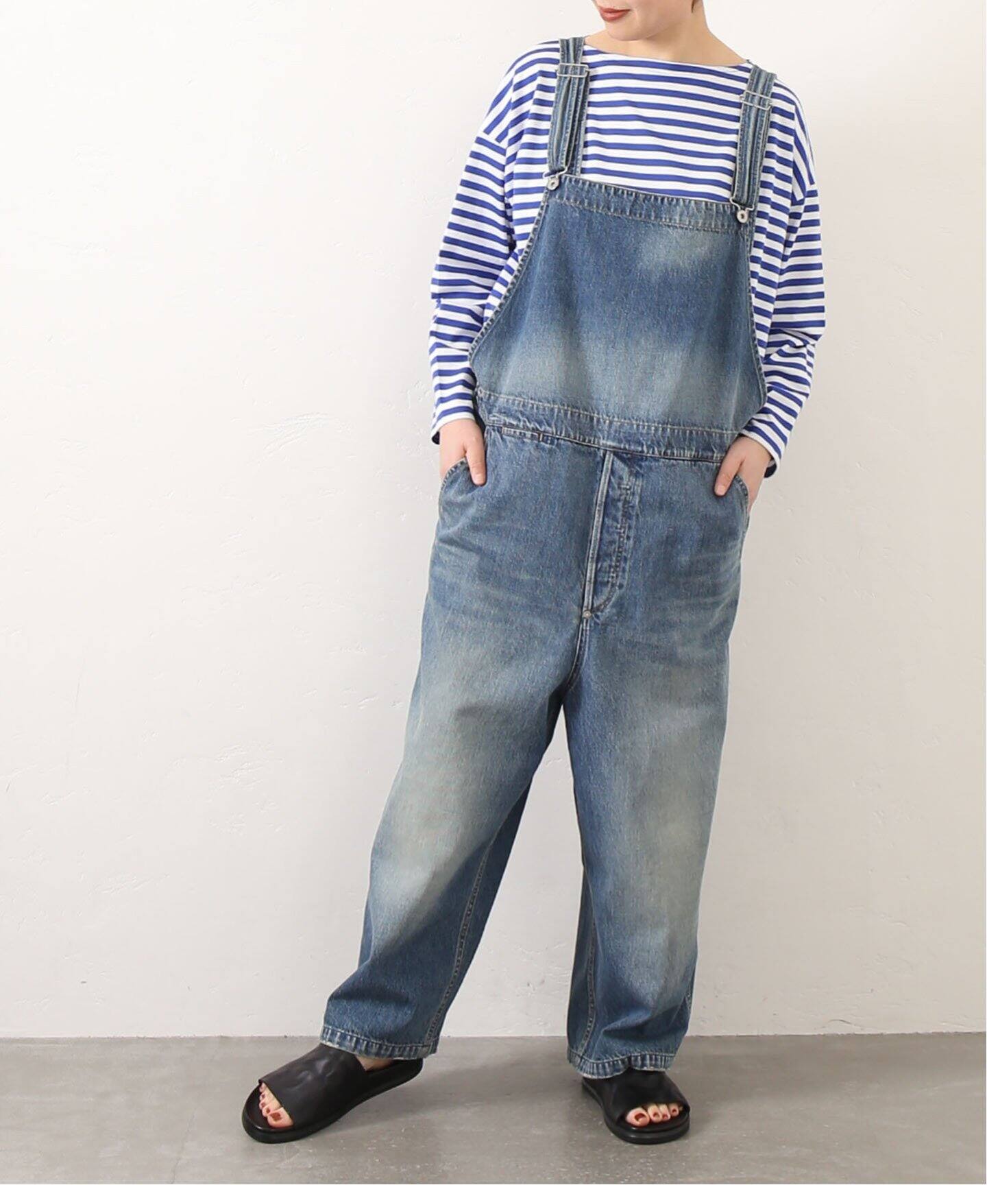 11OZデニムローバックオーバーオール（デニムパンツ・ジーンズ 