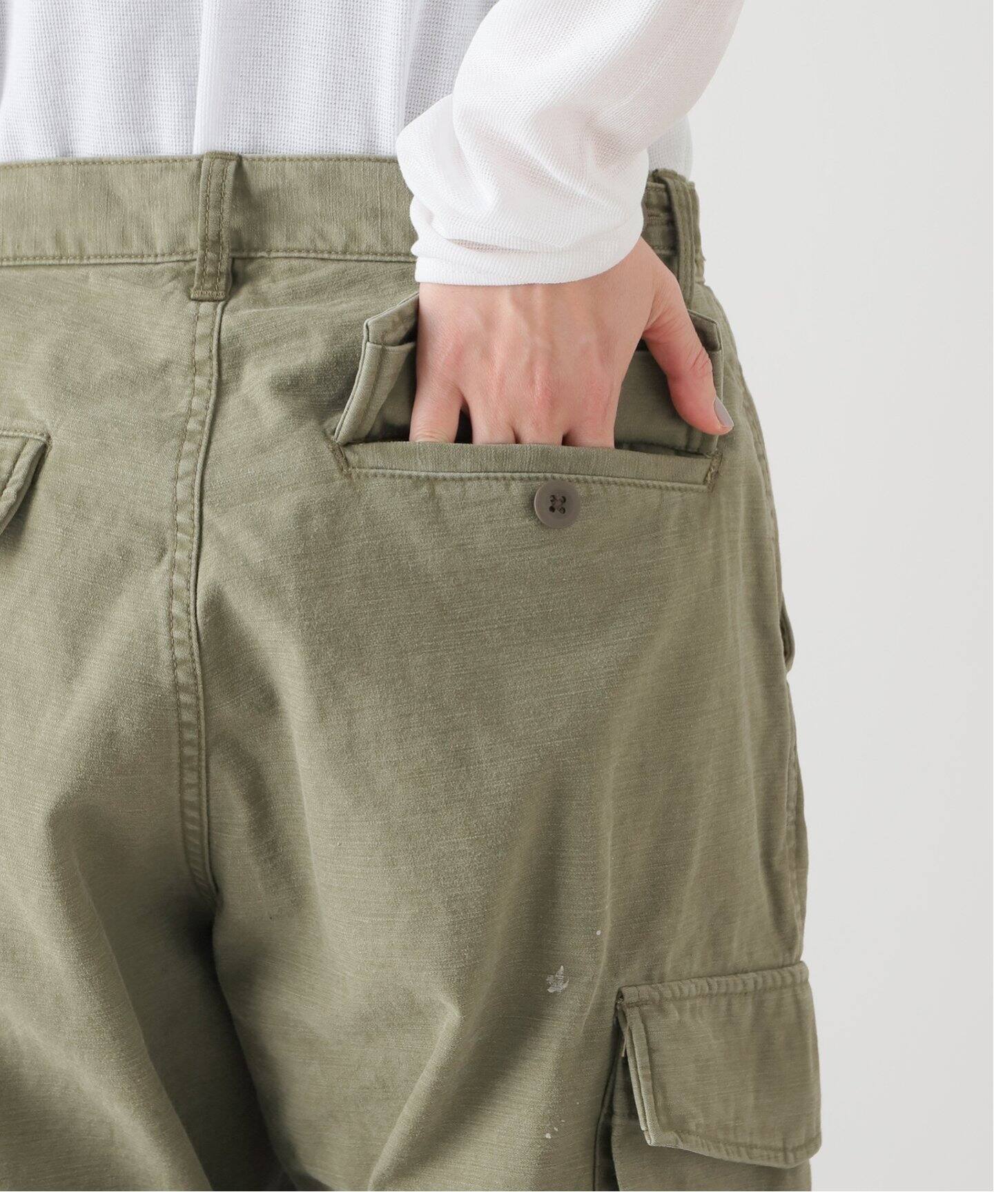 バックサテン ミリタリーパンツ（カーゴパンツ）｜journal standard  