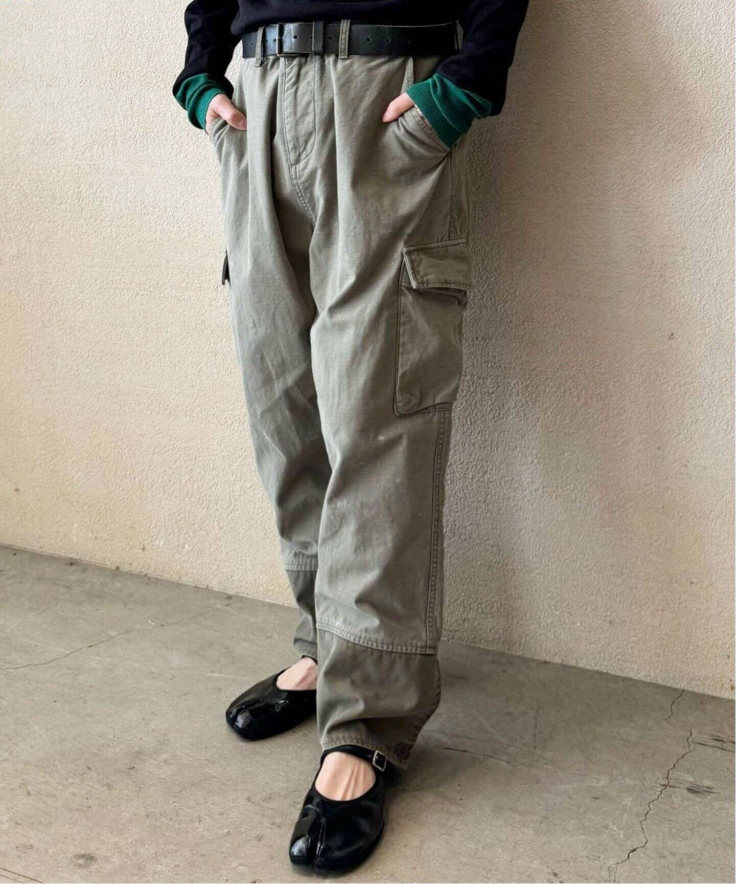 バックサテン ミリタリーパンツ（カーゴパンツ）｜journal standard  