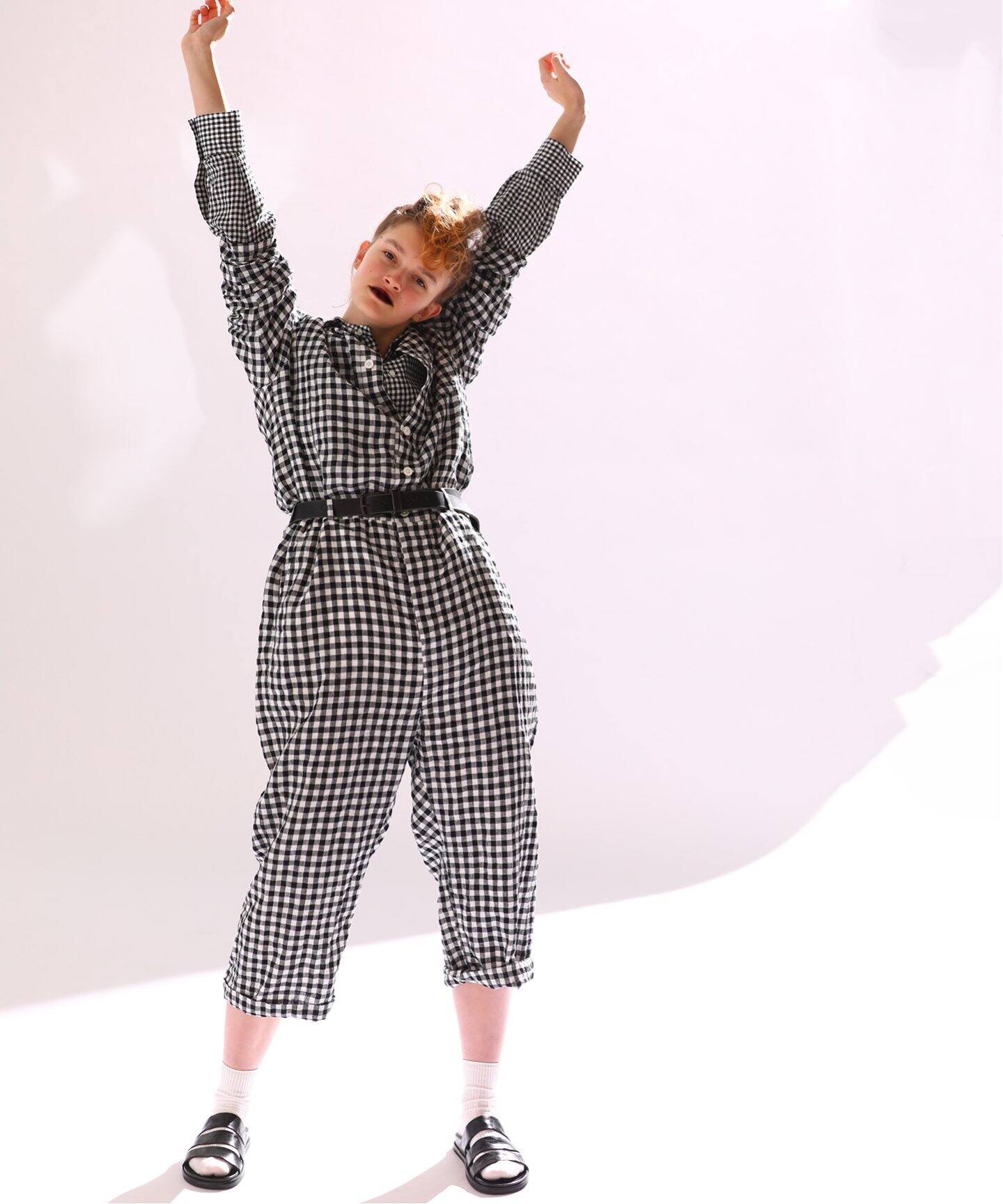 リネンギンガム オールインワン（つなぎ／オールインワン）｜journal 
