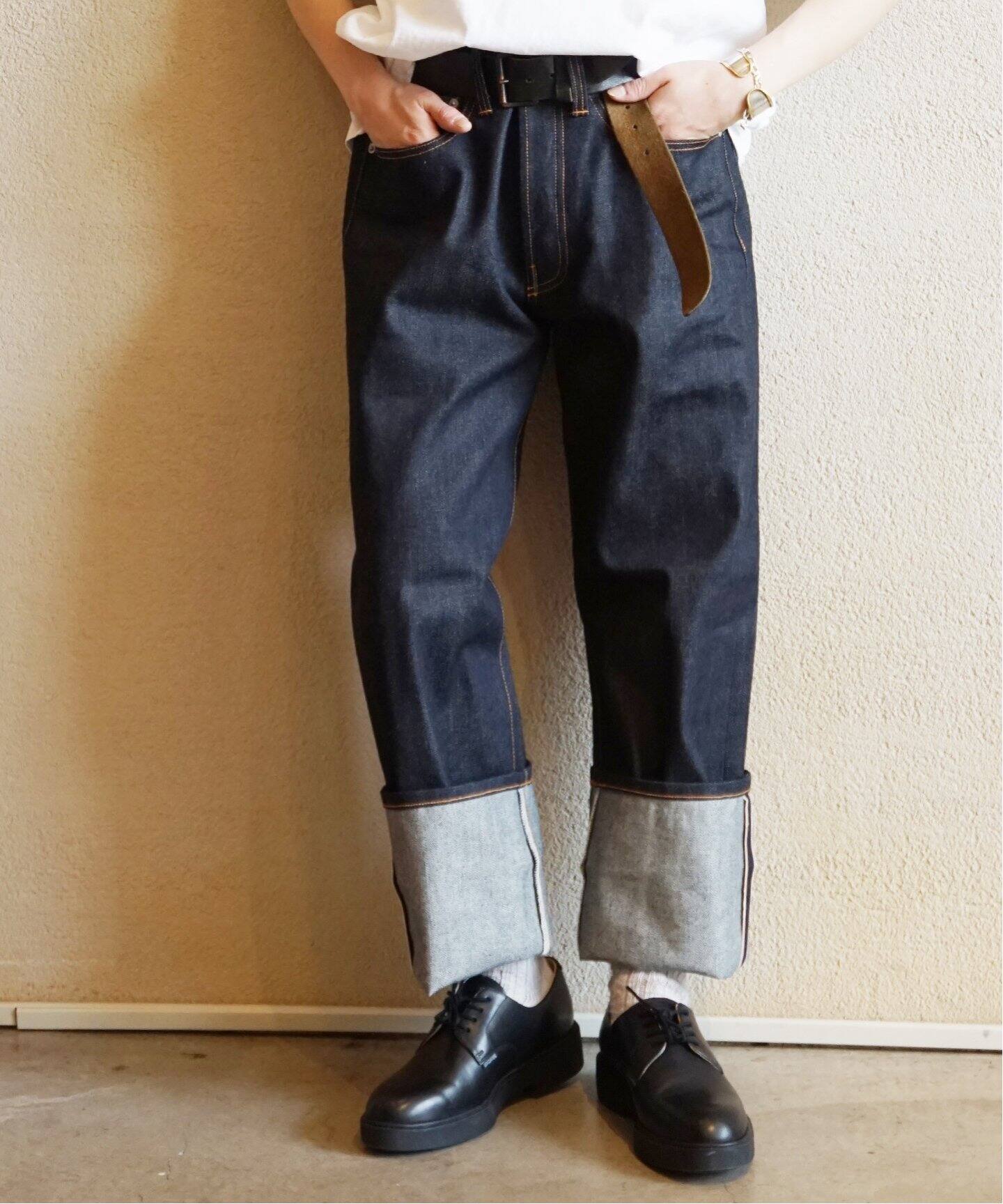 ES:S / エス】CINCH BACK BAGGY JEANS（デニムパンツ・ジーンズ  