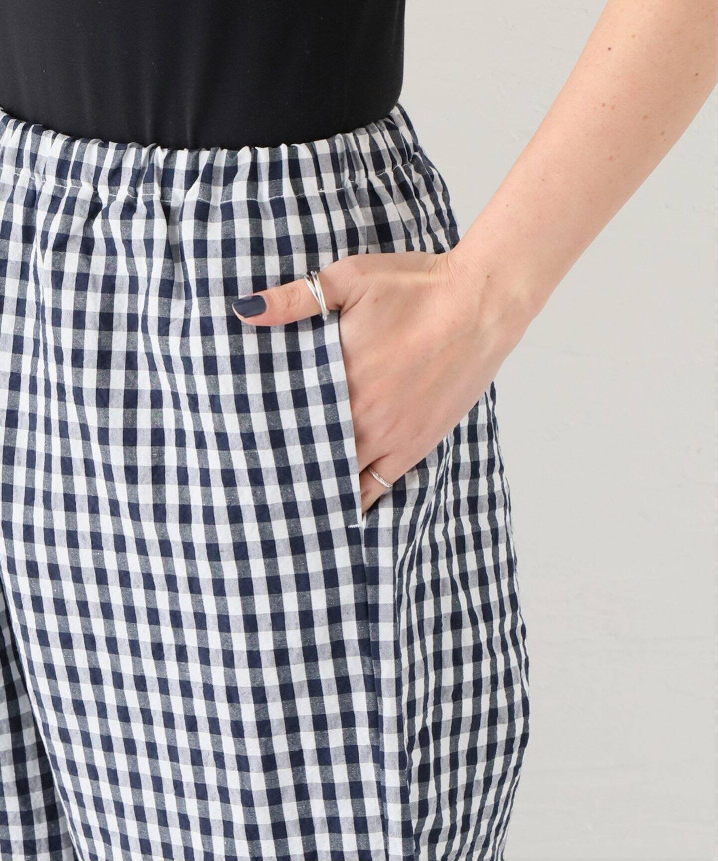 apuntob/アプントビー】 TROUSERS VICHY LINEN AND COTTON（その他 