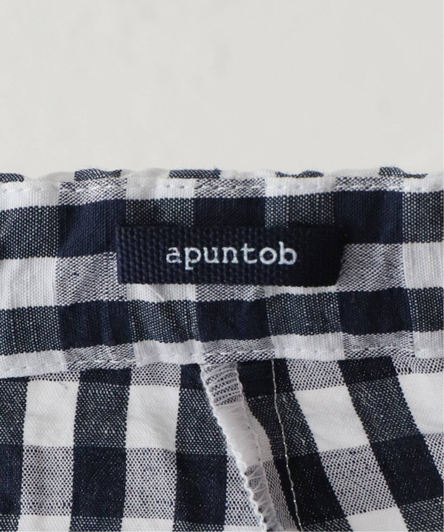 apuntob/アプントビー】 TROUSERS VICHY LINEN AND COTTON（その他 