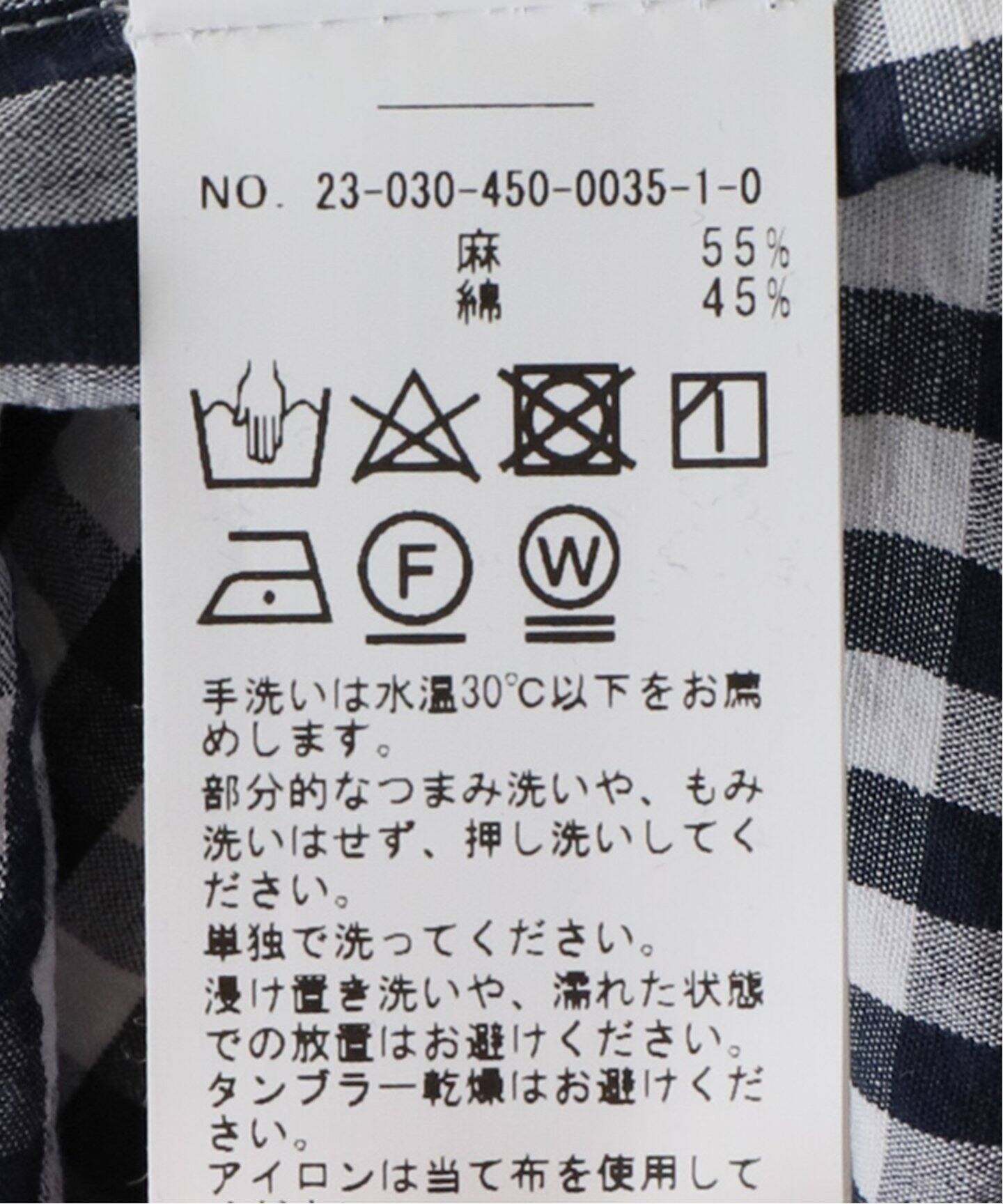 apuntob/アプントビー】 TROUSERS VICHY LINEN AND COTTON（その他 