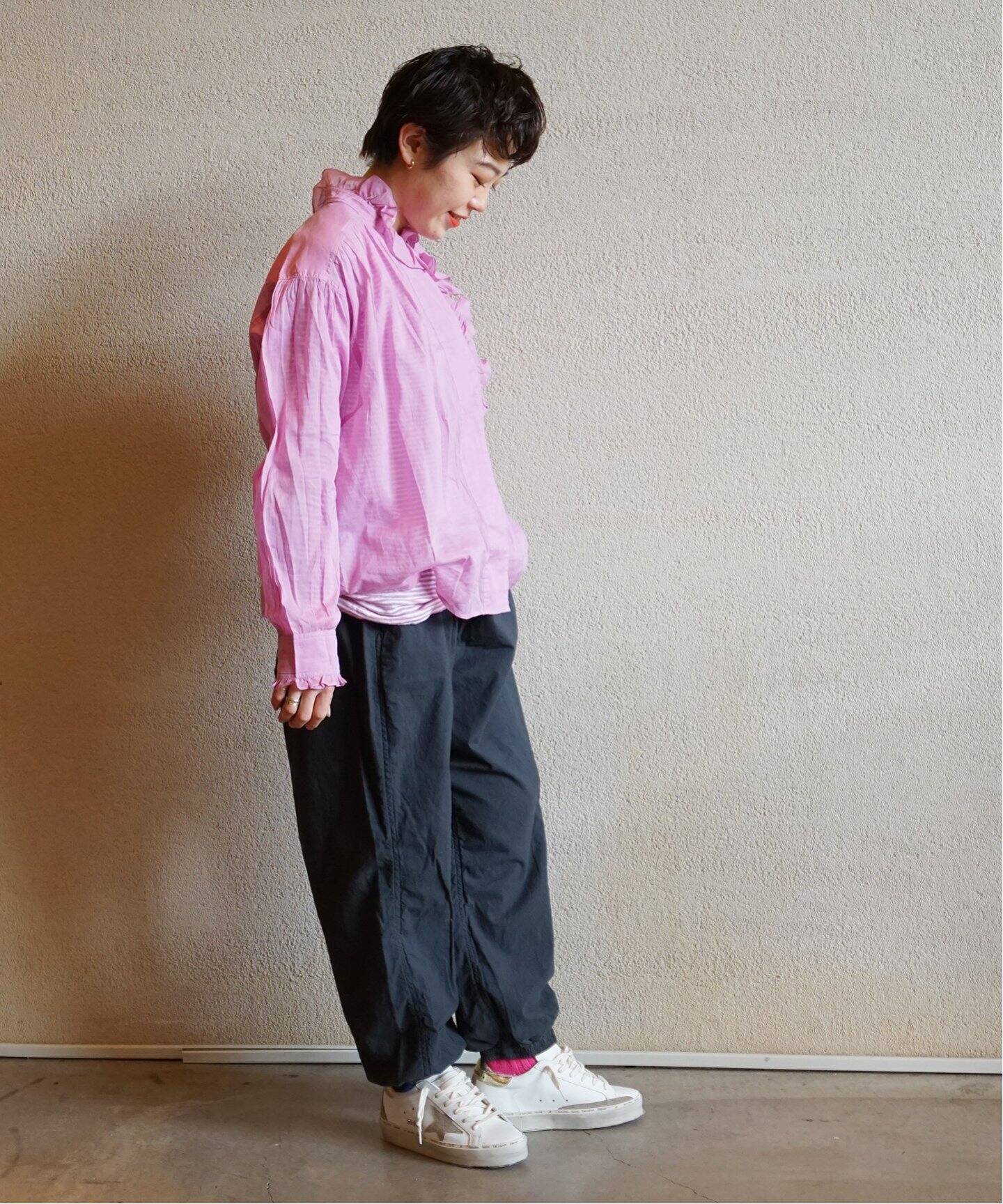 VAS-Y LENTEMENT/ヴァジーラントマン】POPLIN OVERDYED EASY PAN 