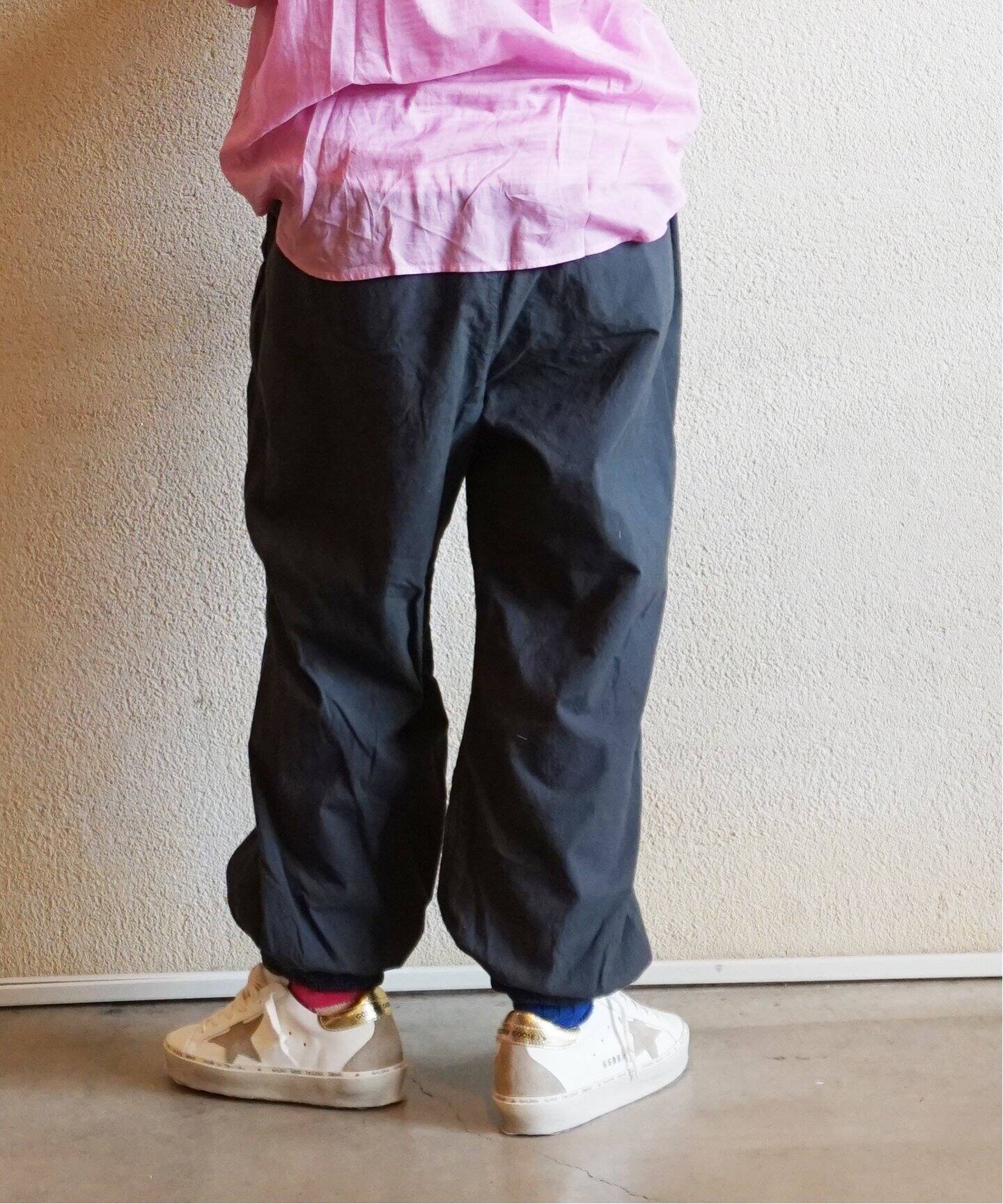 VAS-Y LENTEMENT/ヴァジーラントマン】POPLIN OVERDYED EASY PAN  