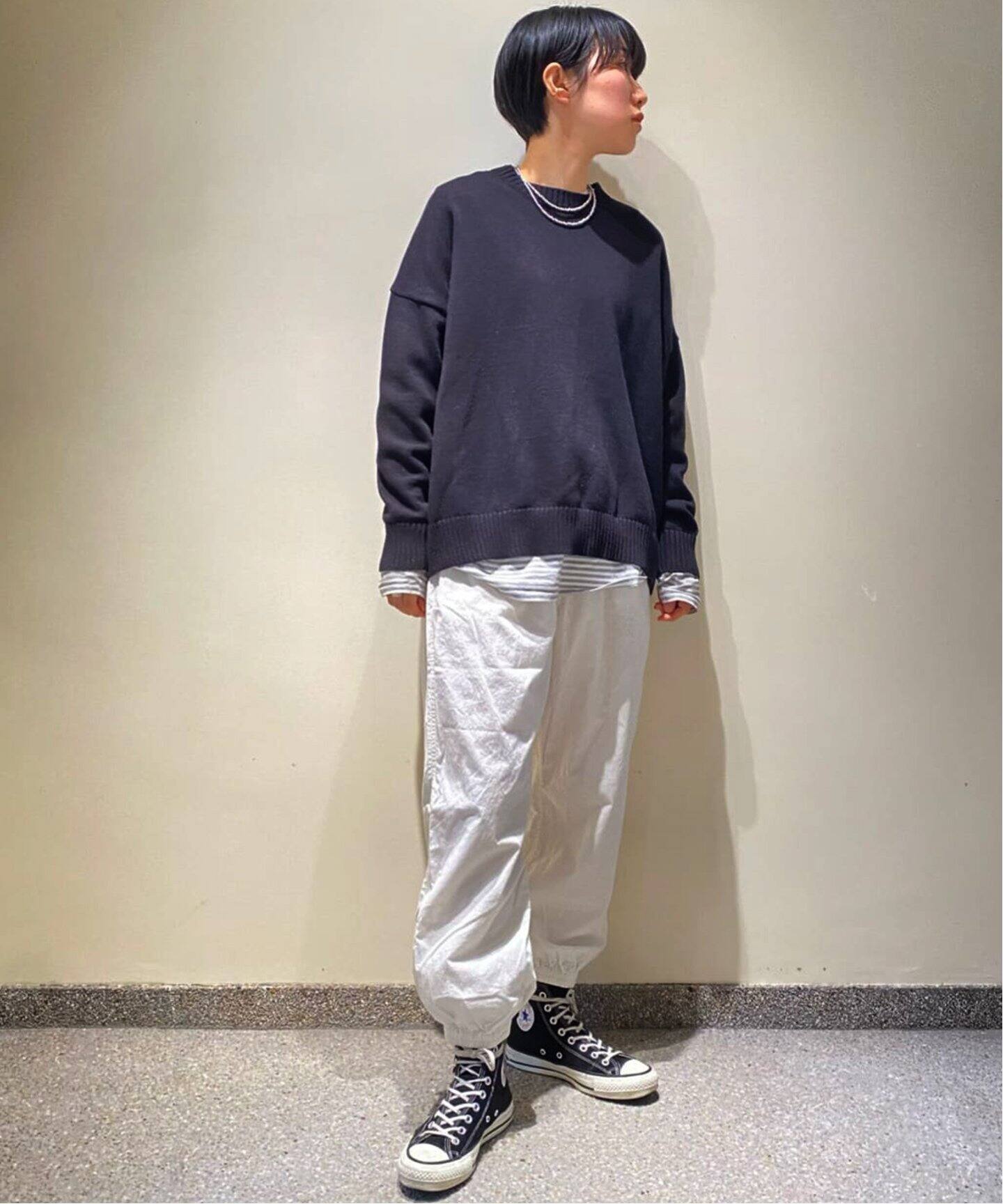 VAS-Y LENTEMENT/ヴァジーラントマン】POPLIN OVERDYED EASY PAN  