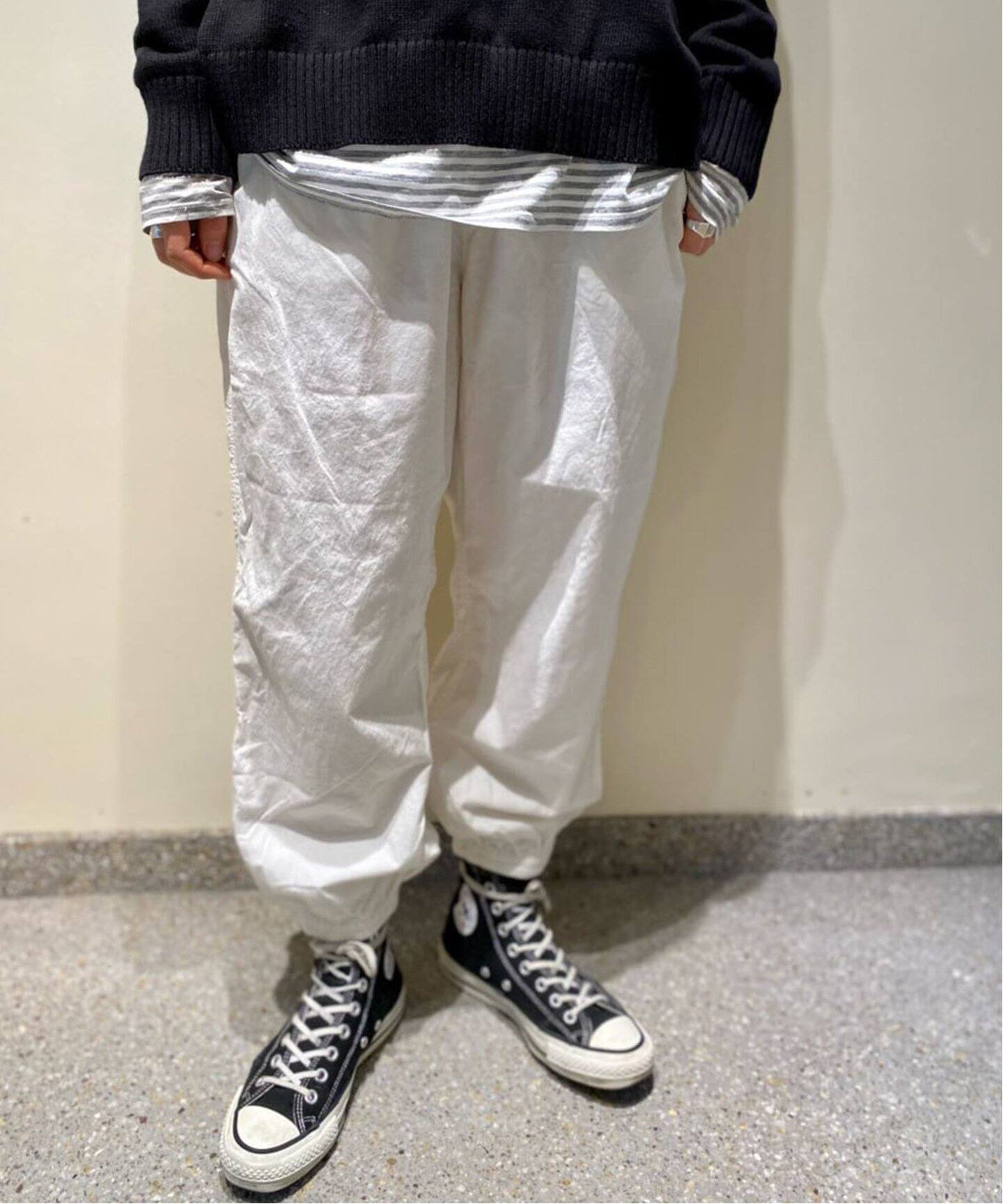 VAS-Y LENTEMENT/ヴァジーラントマン】POPLIN OVERDYED EASY PAN 
