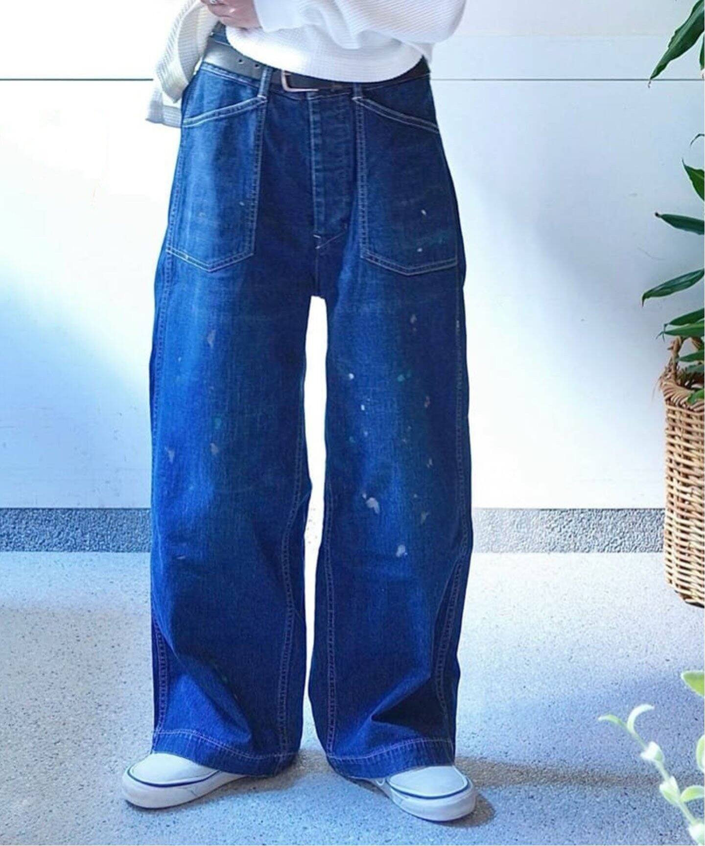 chimala/チマラ】for luxe DENIM WORK TROUSERS（デニムパンツ 