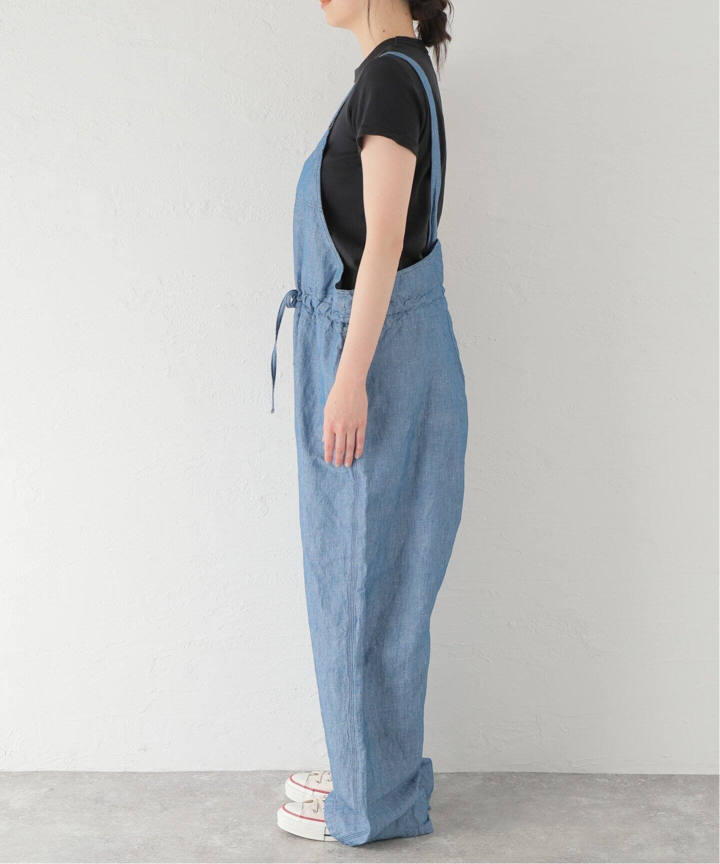 ARMEN/アーメン】CO/LI CHAMBRAY SALOPETTE（サロペット 