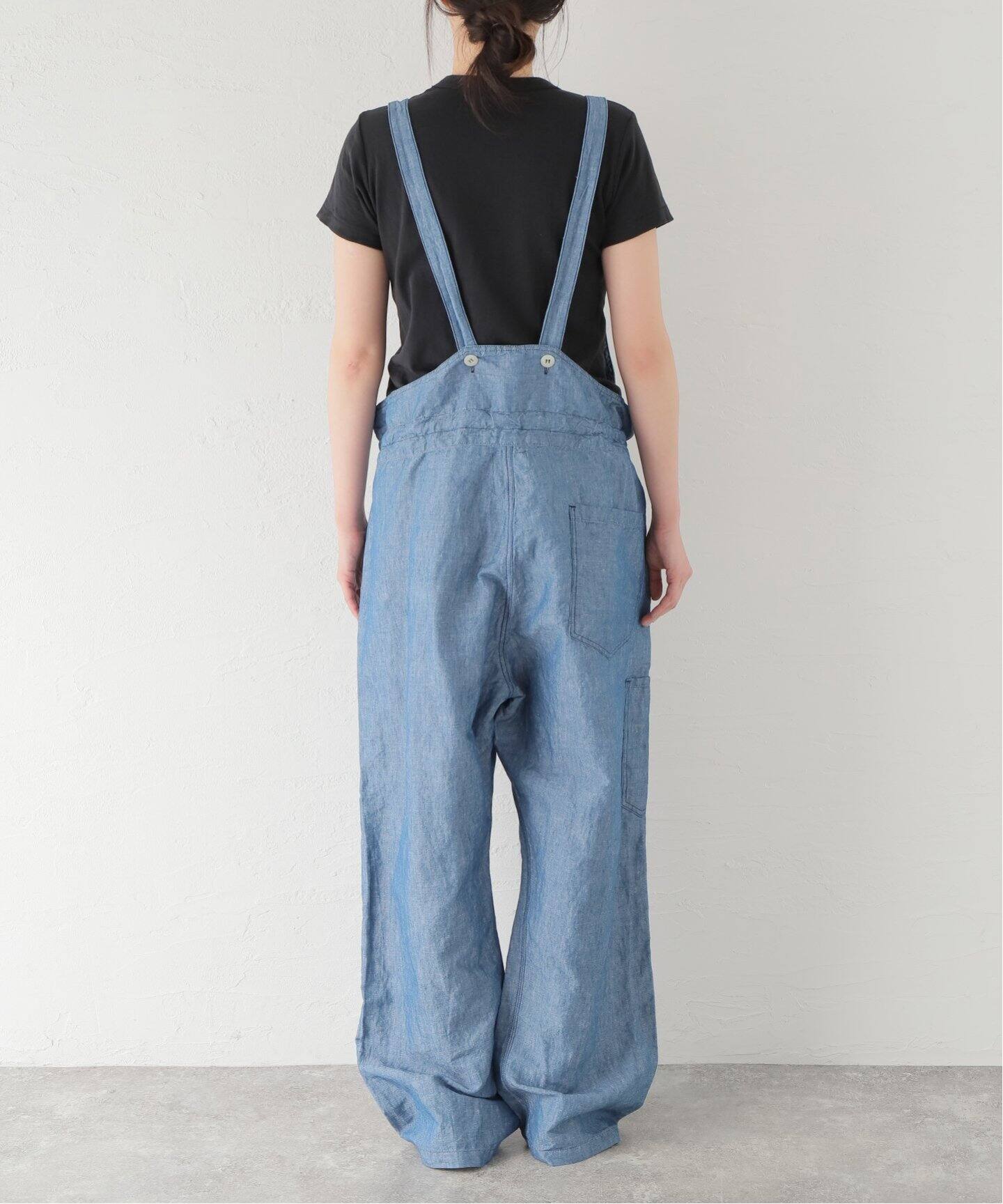 ARMEN/アーメン】CO/LI CHAMBRAY SALOPETTE（サロペット  