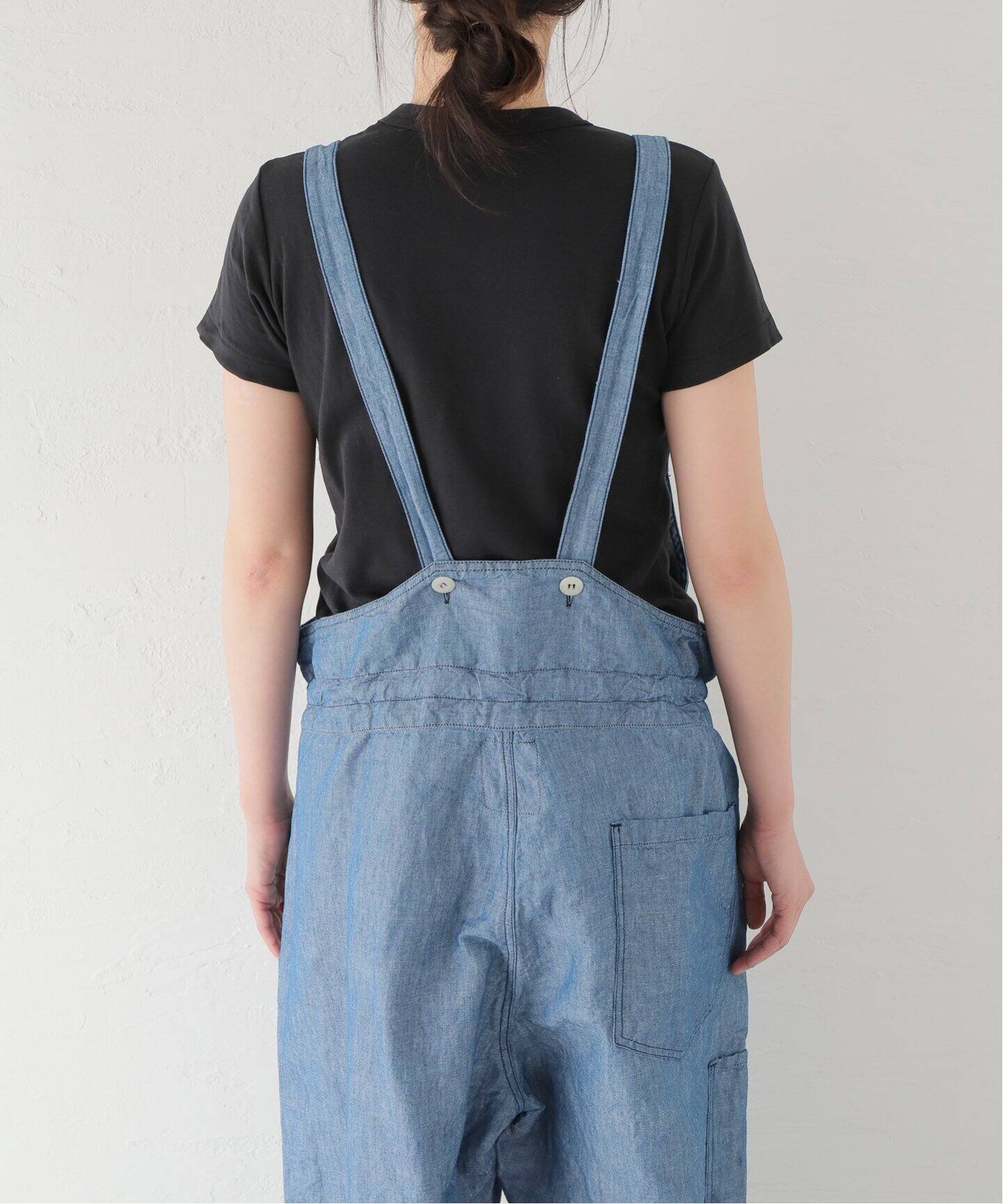 ARMEN/アーメン】CO/LI CHAMBRAY SALOPETTE（サロペット 