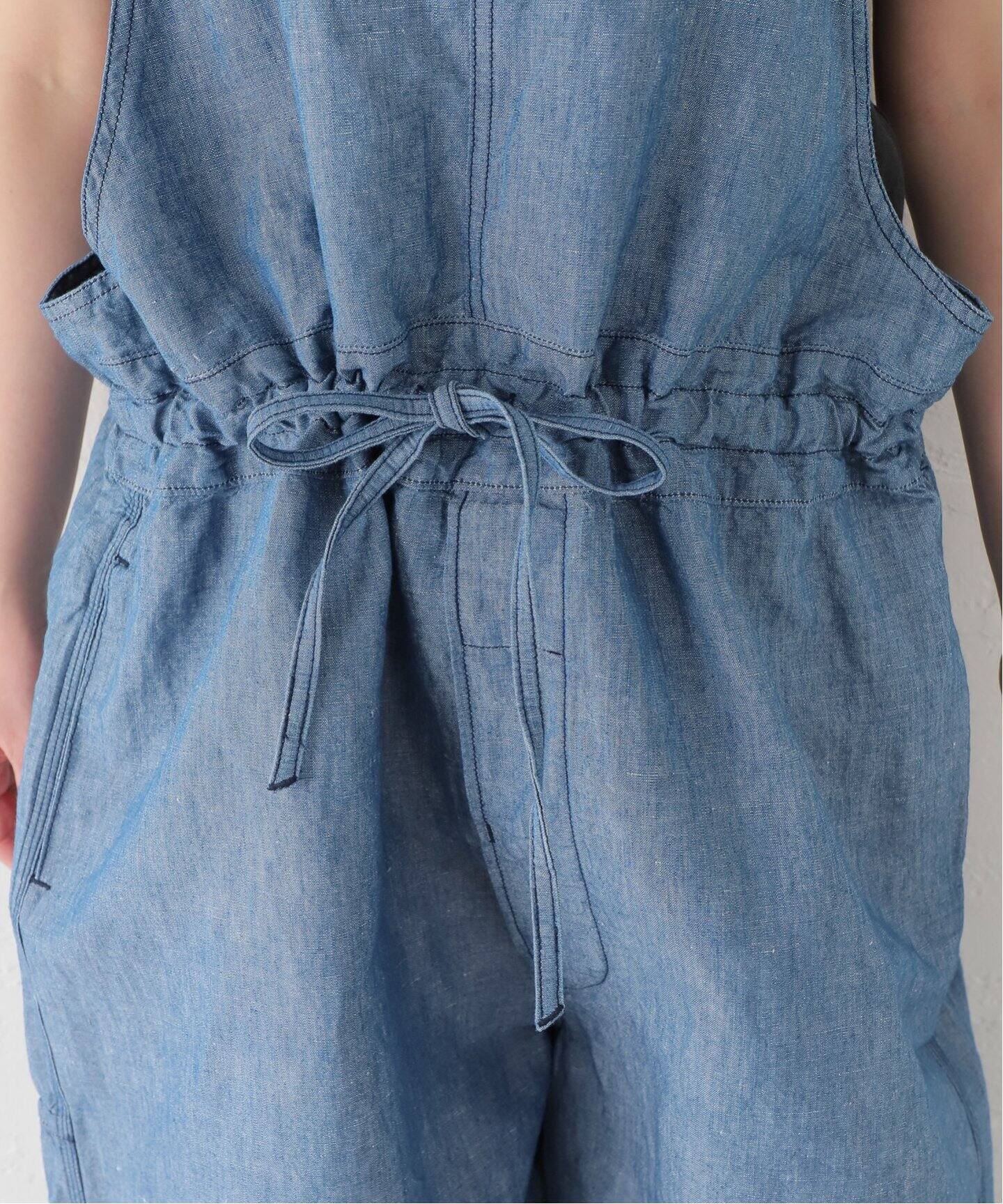 ARMEN/アーメン】CO/LI CHAMBRAY SALOPETTE（サロペット 