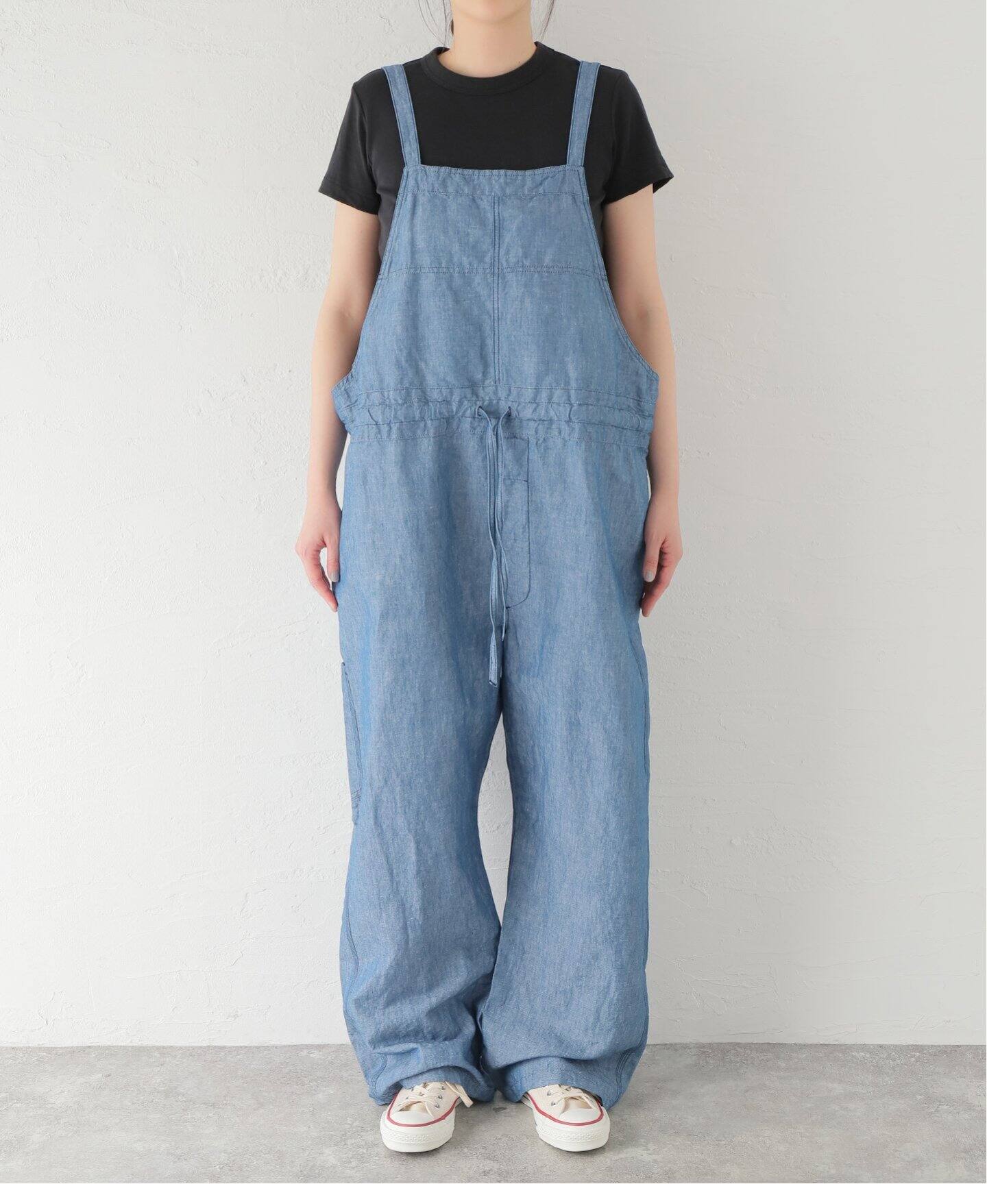 ARMEN/アーメン】CO/LI CHAMBRAY SALOPETTE（サロペット 