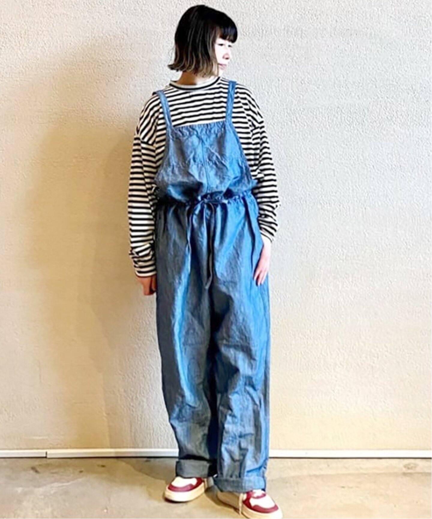ARMEN/アーメン】CO/LI CHAMBRAY SALOPETTE（サロペット  