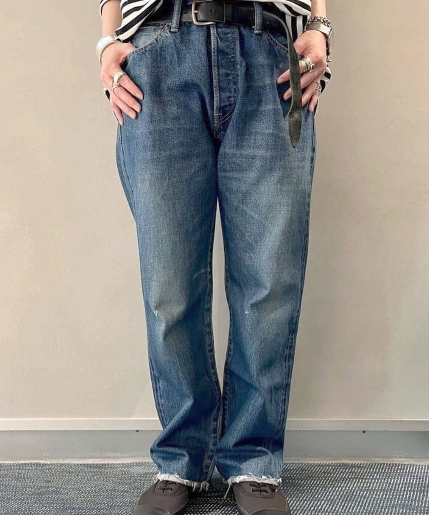 chimala/チマラ】DENIM USED ANKLE CUT（デニムパンツ・ジーンズ 