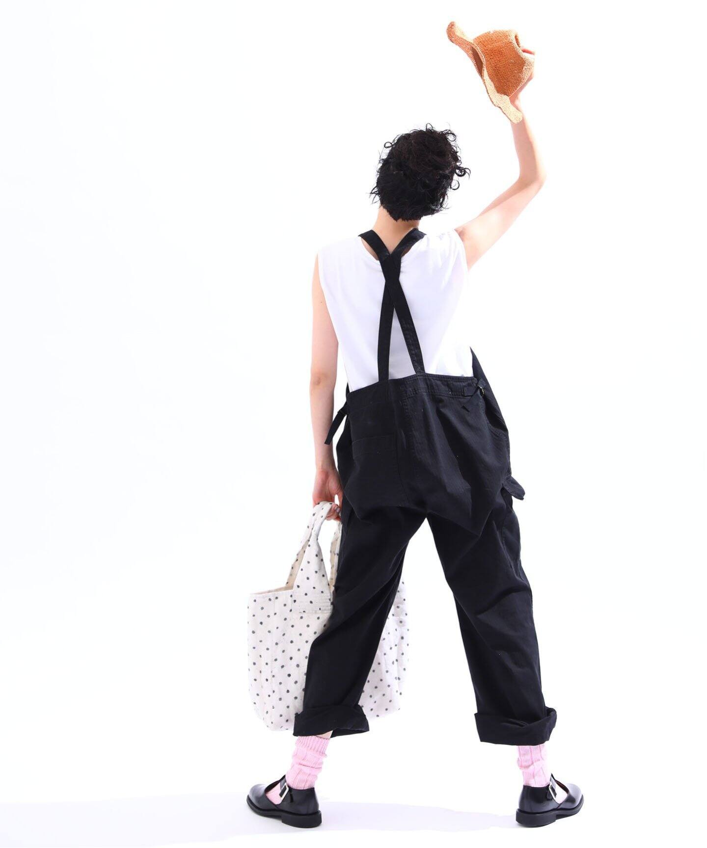 chimala/チマラ】HERRINGBONE SALVAGE OVERALL（サロペット 