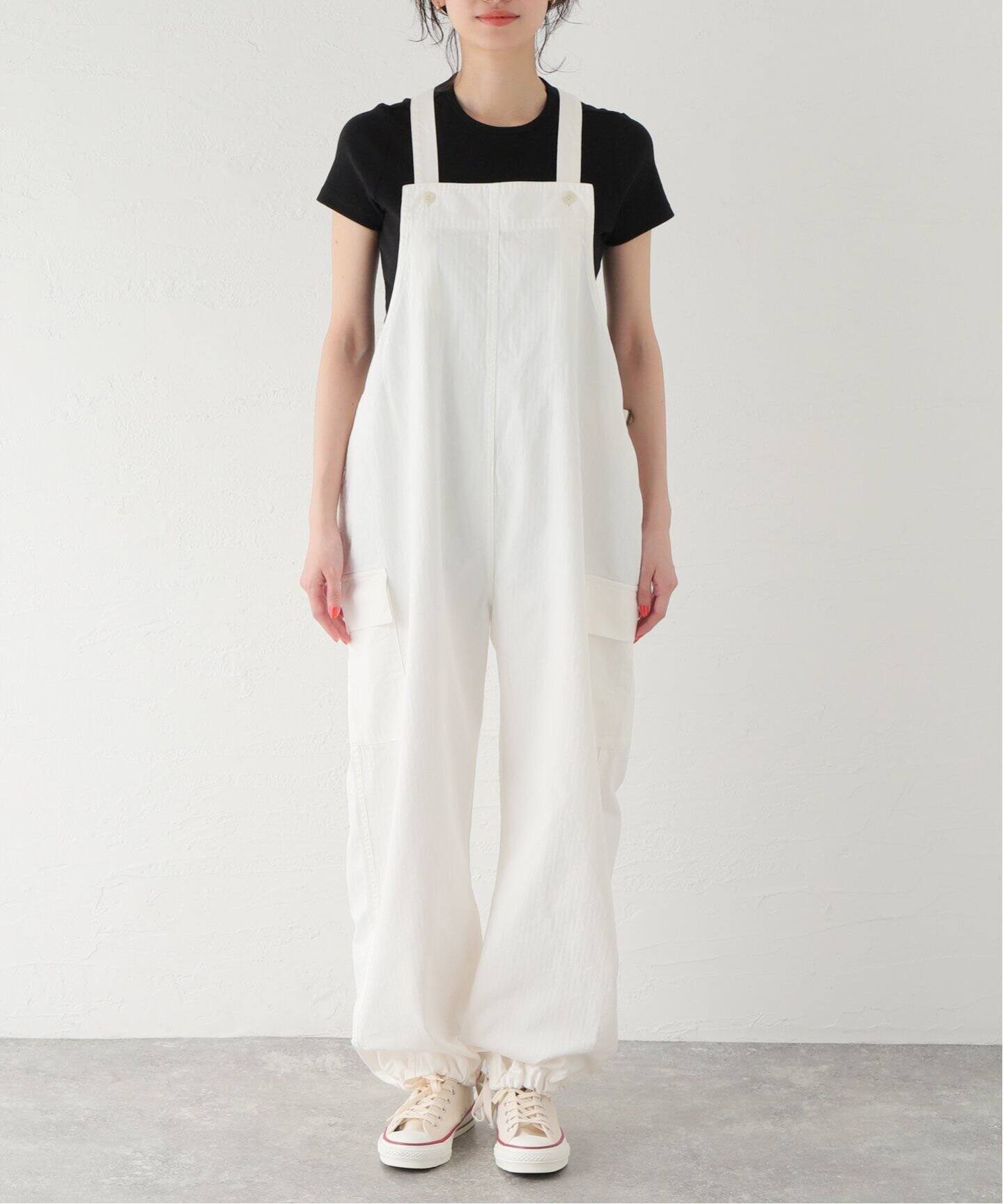 chimala/チマラ】HERRINGBONE SALVAGE OVERALL（サロペット 