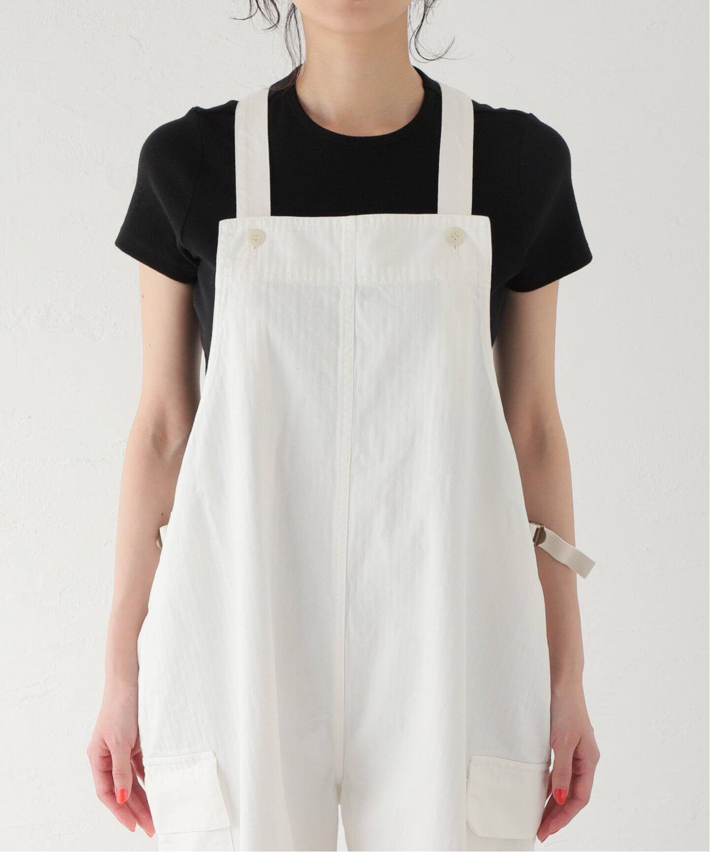 chimala/チマラ】HERRINGBONE SALVAGE OVERALL（サロペット 