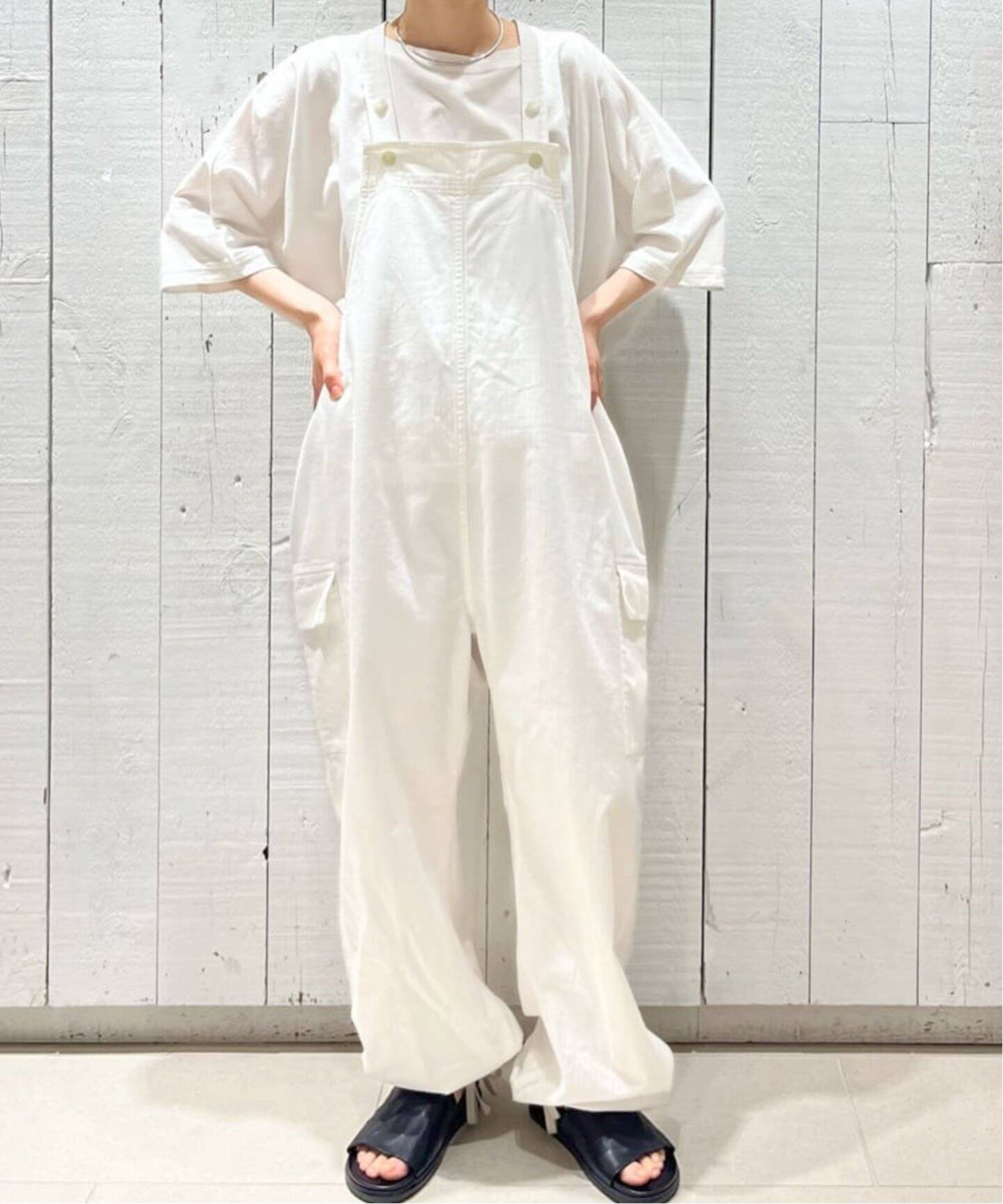chimala/チマラ】HERRINGBONE SALVAGE OVERALL（サロペット 