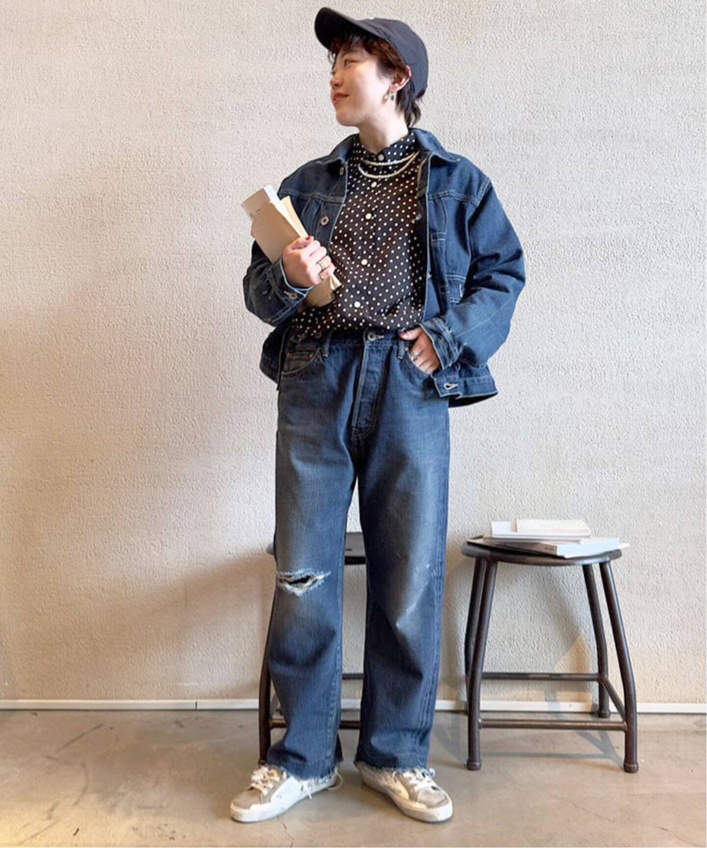 chimala/チマラ】 for luxe ADJUSTABLE WIDE TAPERED（デニムパンツ 