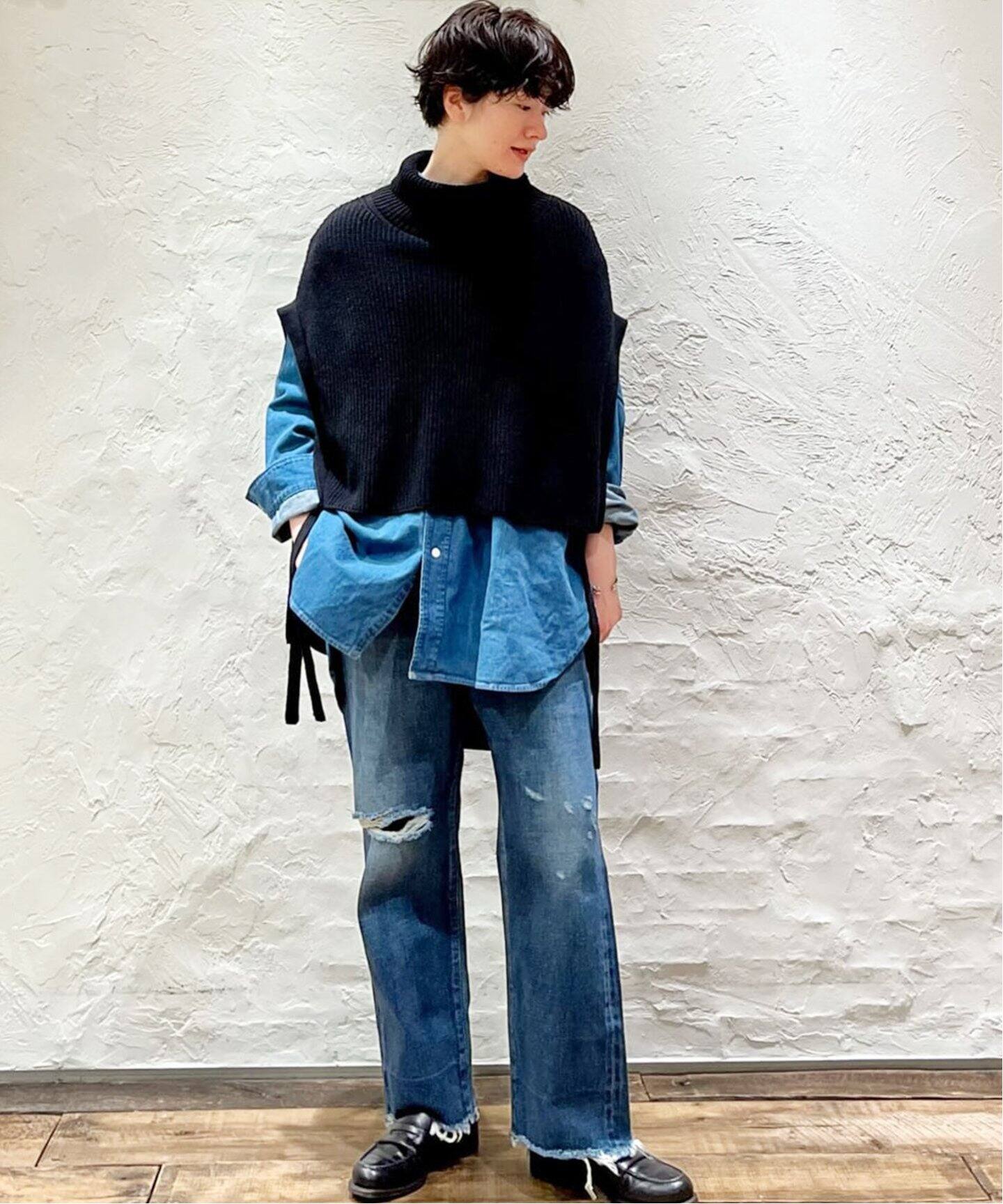 chimala/チマラ】 for luxe ADJUSTABLE WIDE TAPERED（デニムパンツ  