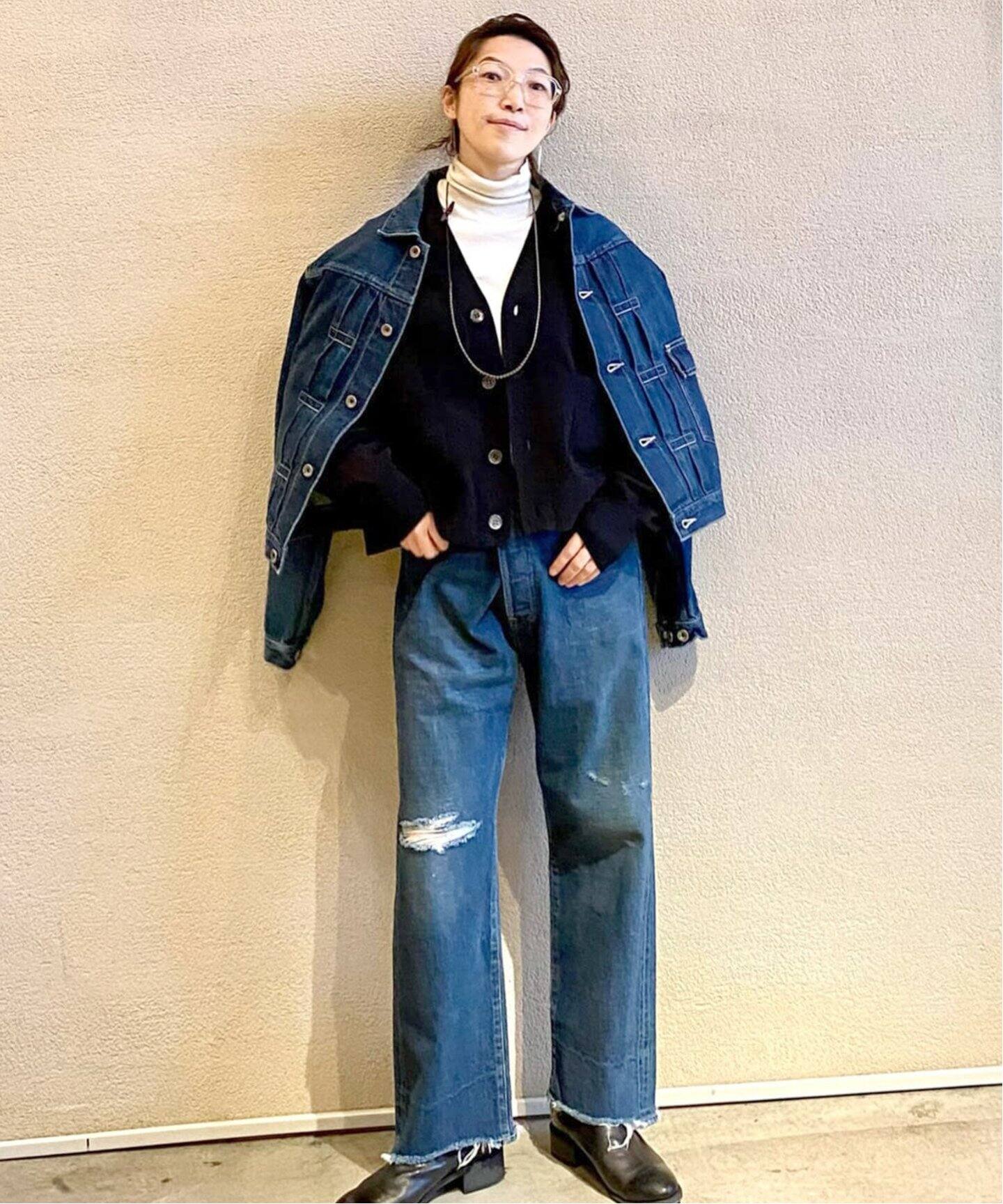 chimala/チマラ】 for luxe ADJUSTABLE WIDE TAPERED（デニムパンツ 